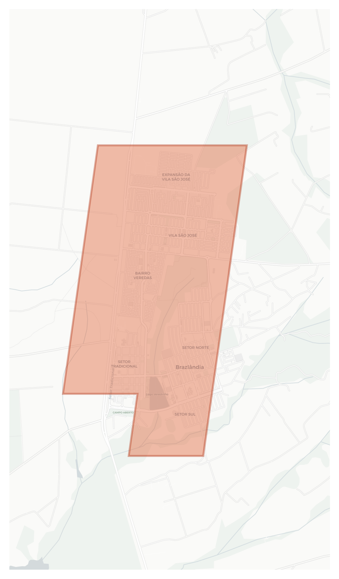 Brazlândia geographic map