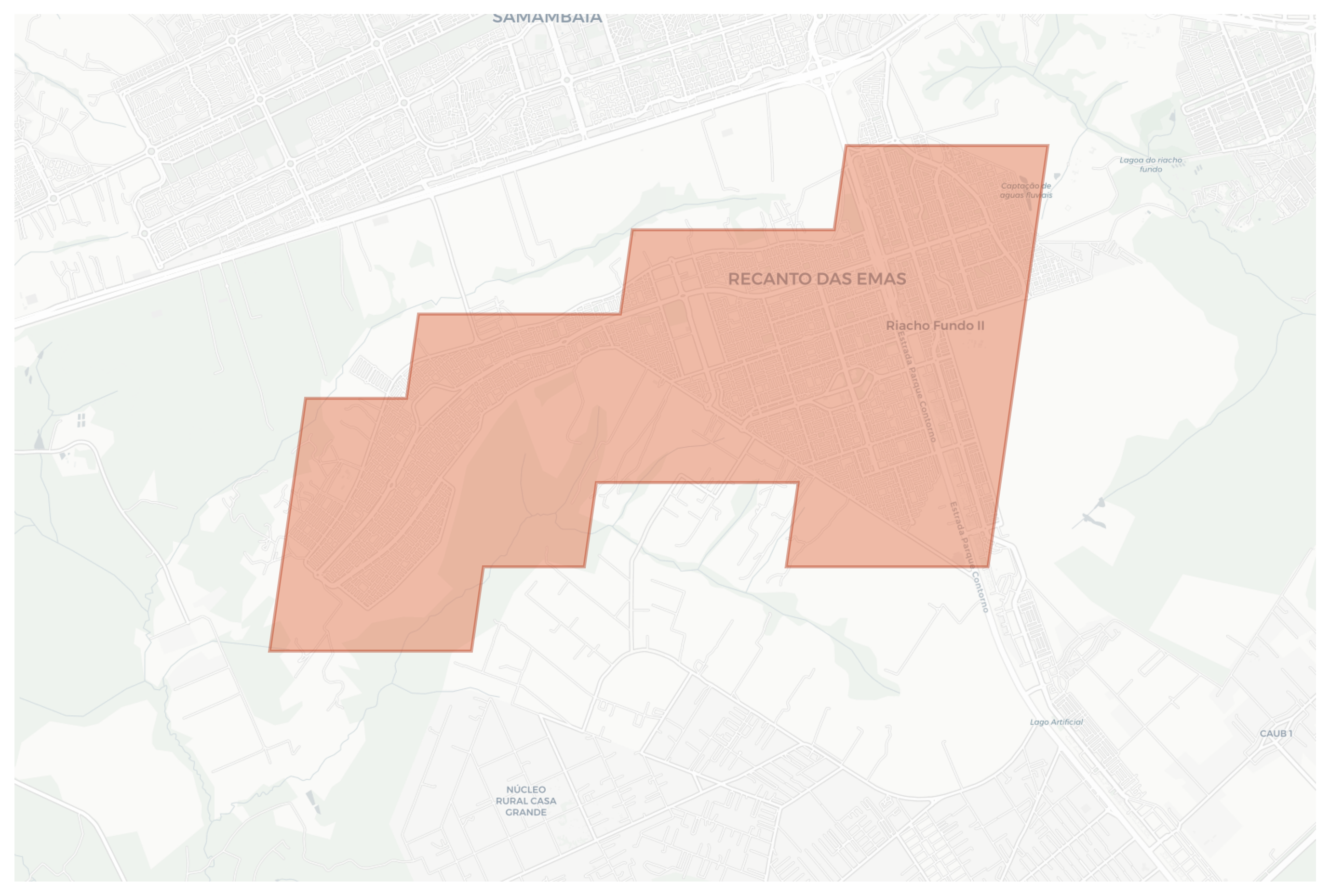 Recanto das Emas geographic map
