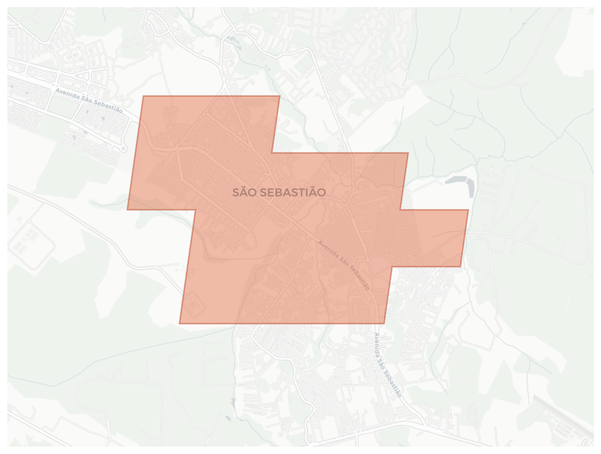 São Sebastião geographic map