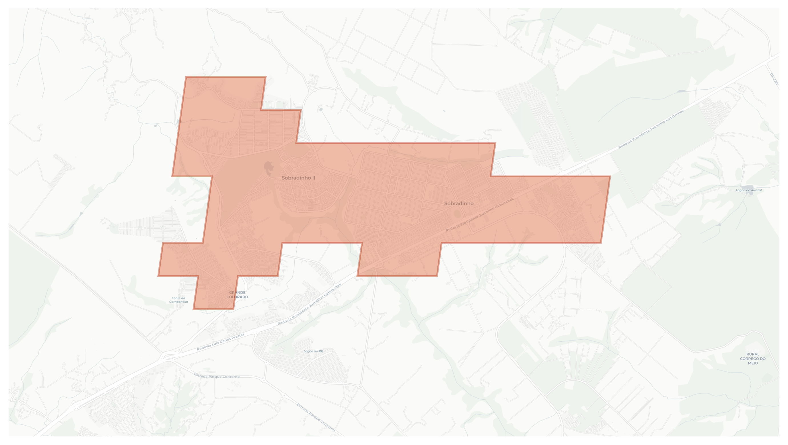 Sobradinho II geographic map