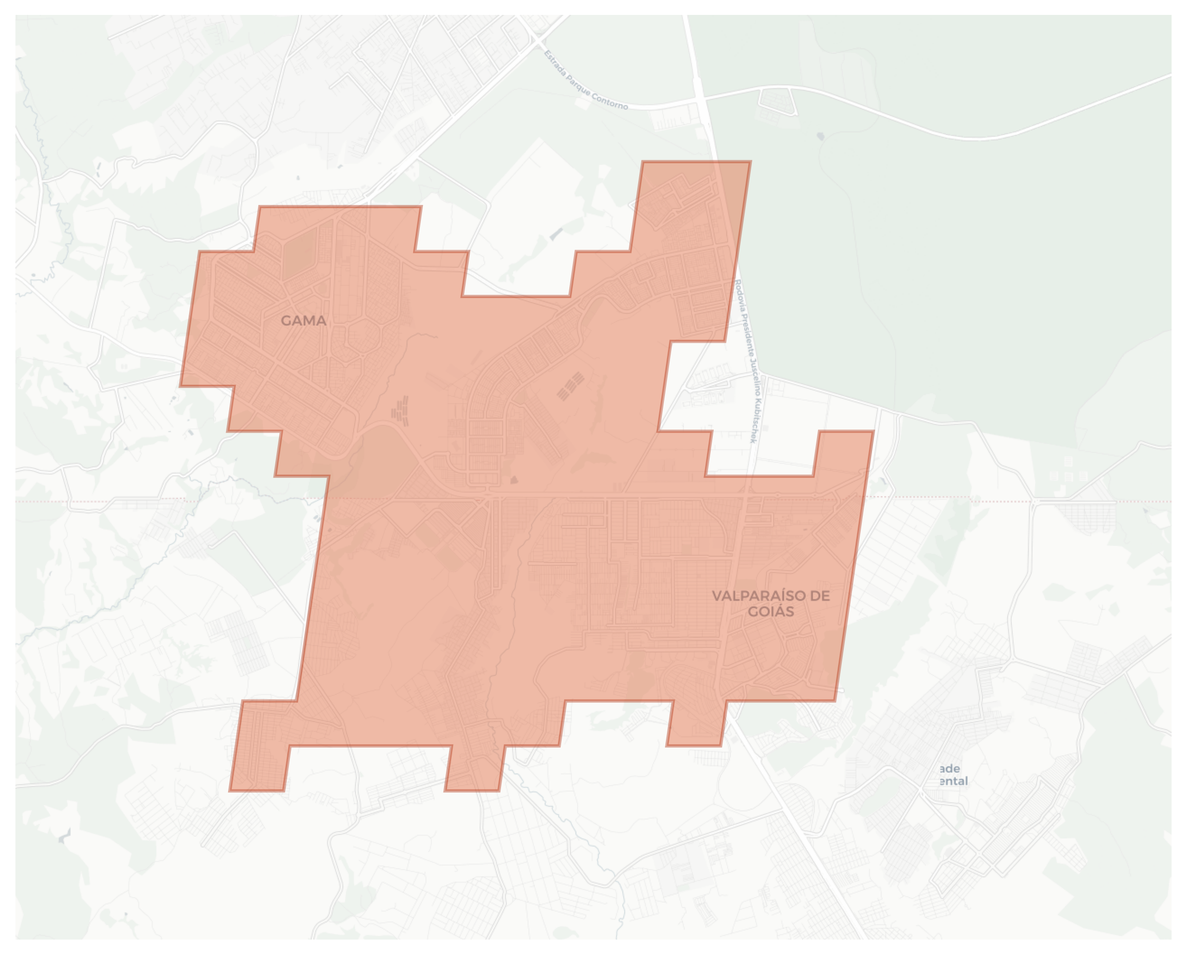Valparaíso de Goiás geographic map