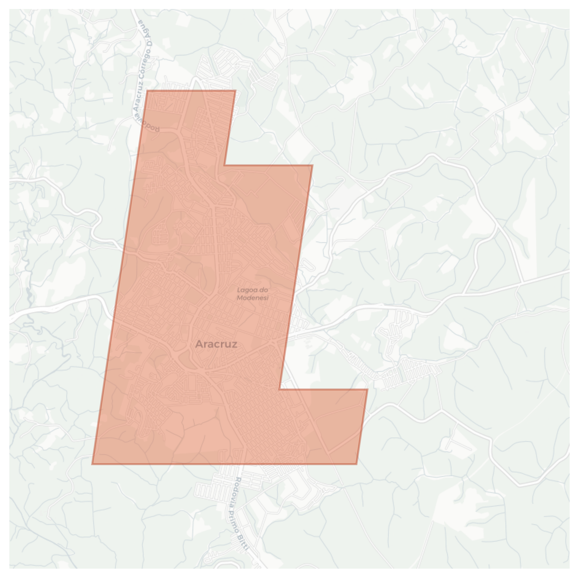 Aracruz geographic map