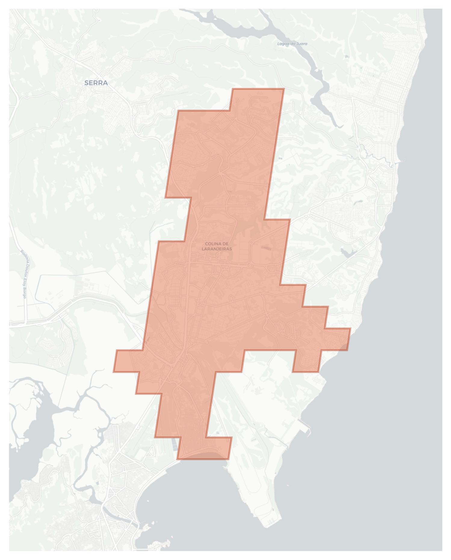 Colina de Laranjeiras geographic map