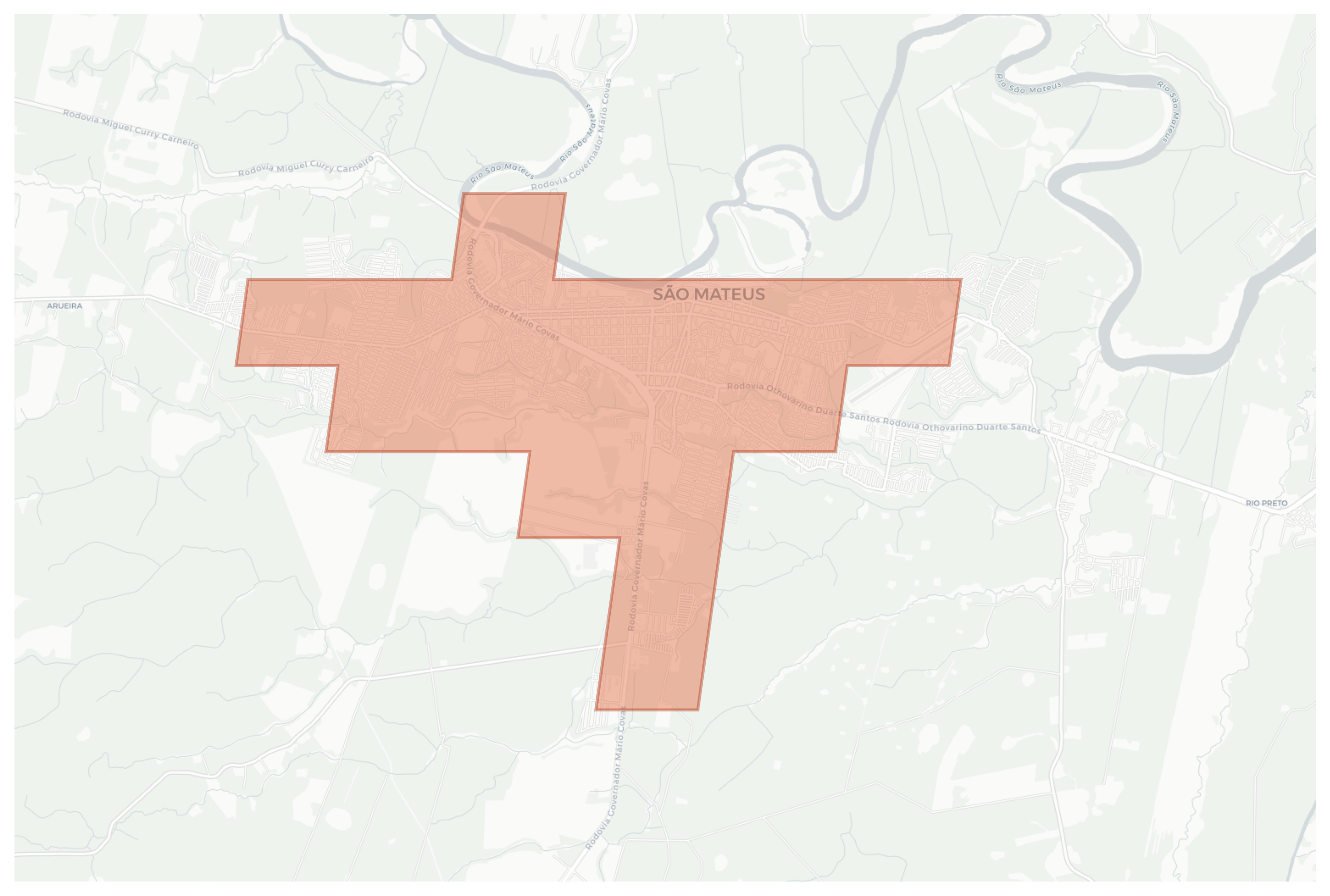 São Mateus geographic map