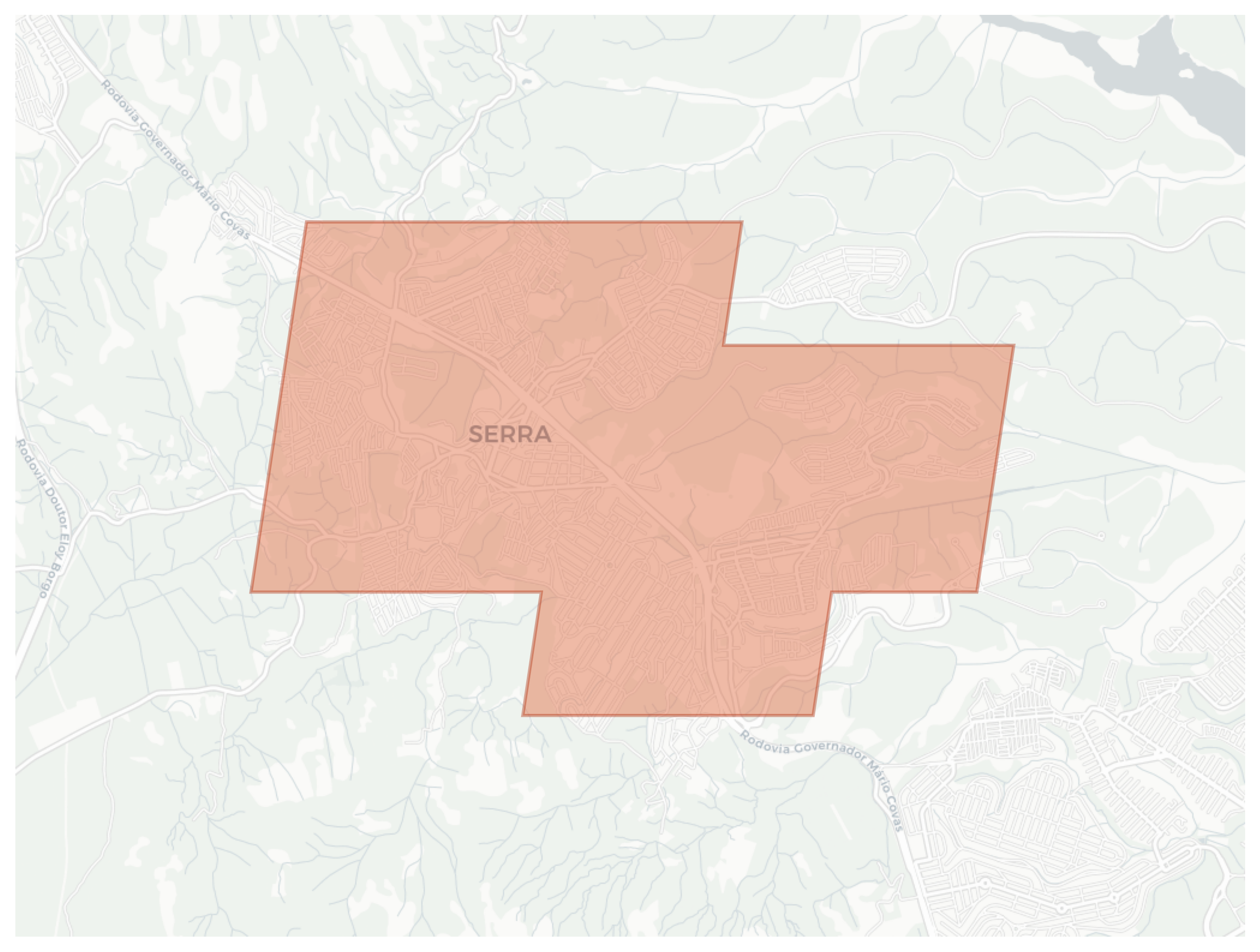 Serra geographic map