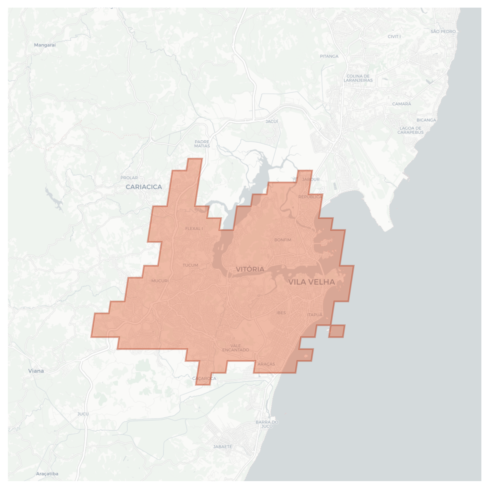 Vitória geographic map