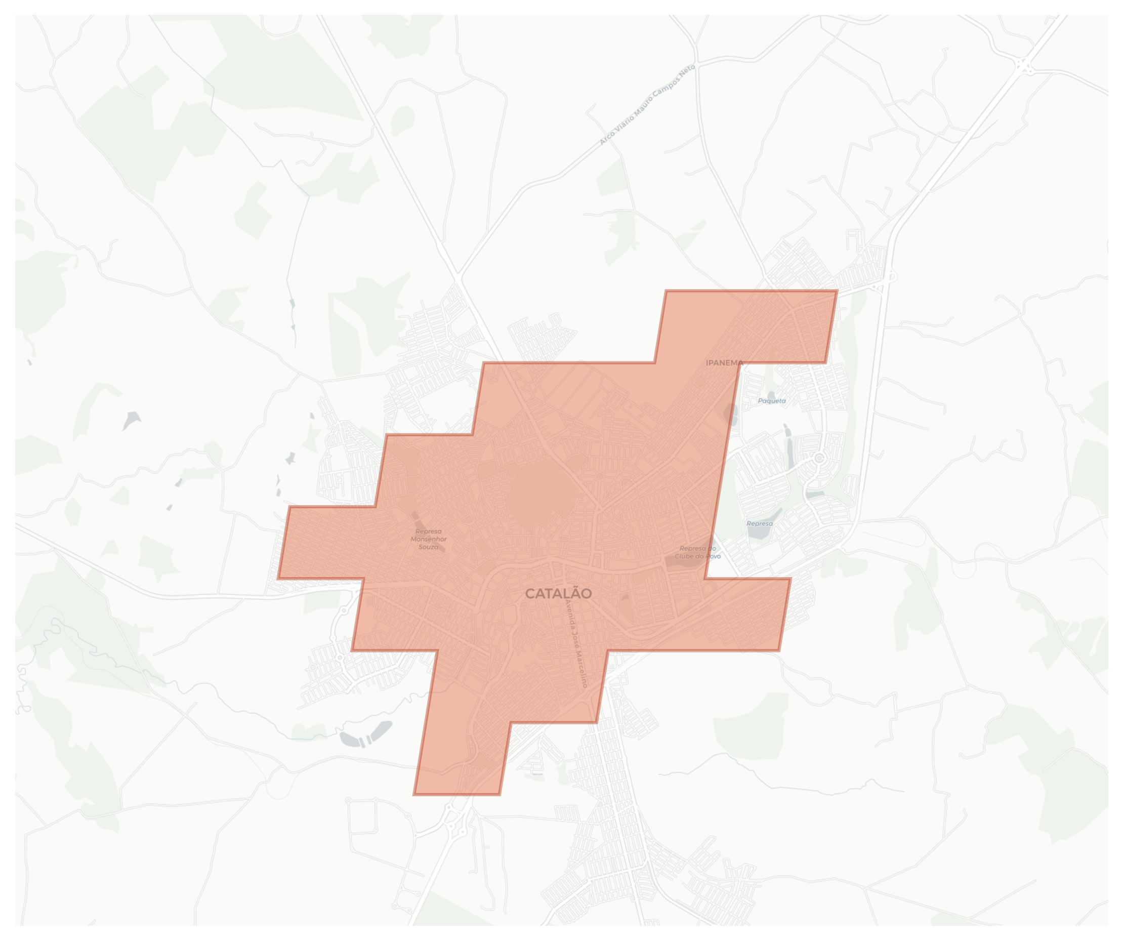 Catalão geographic map