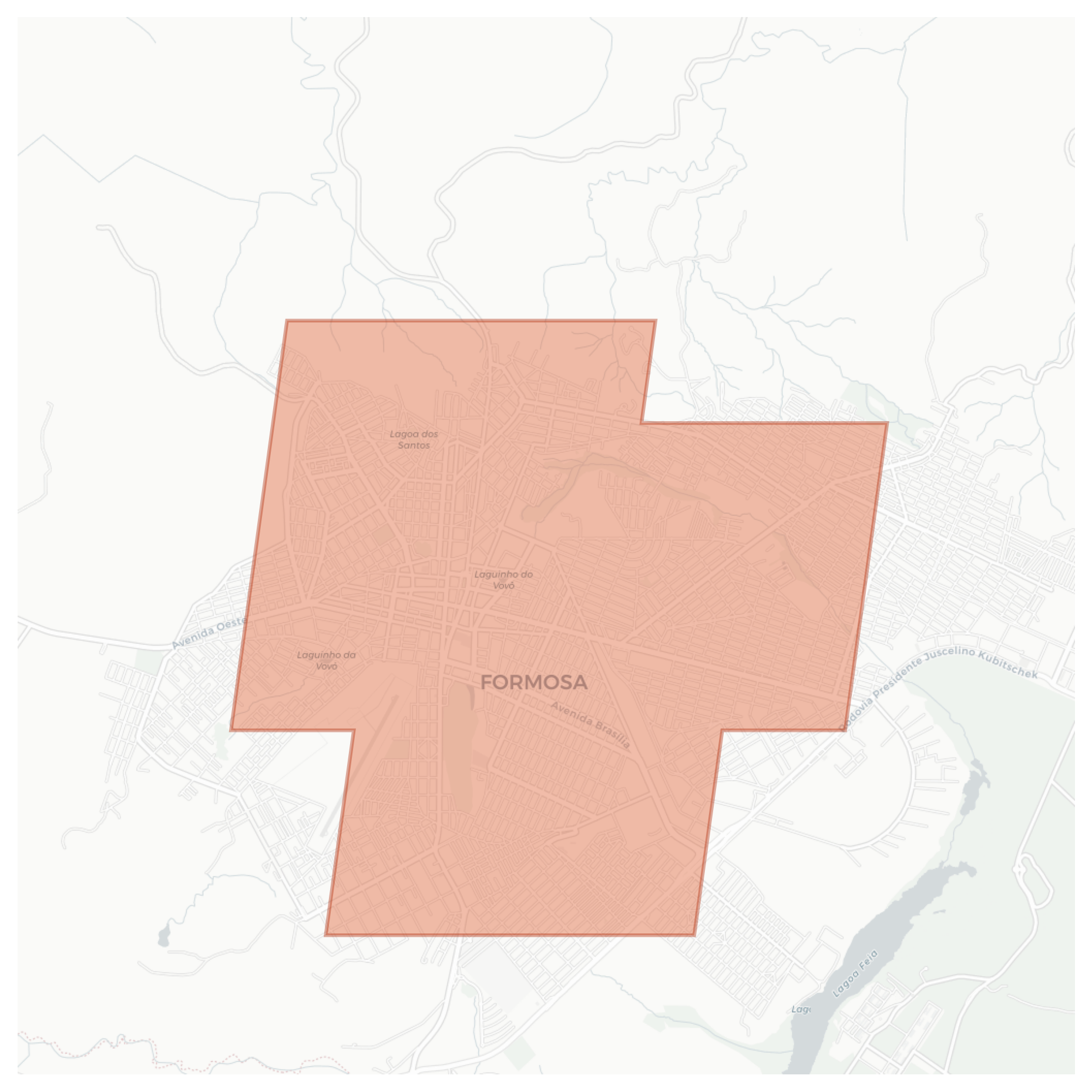 Formosa geographic map