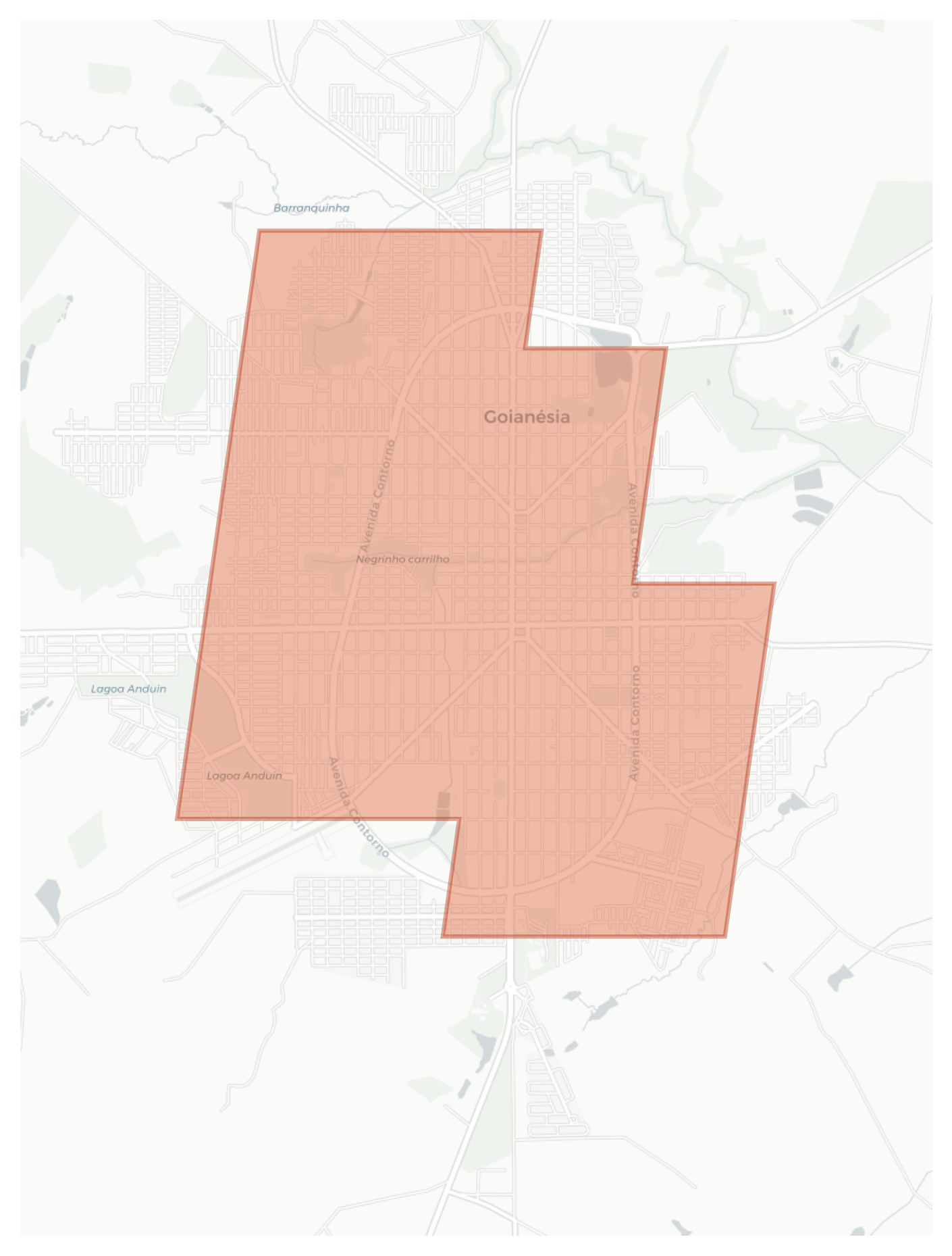 Goianésia geographic map
