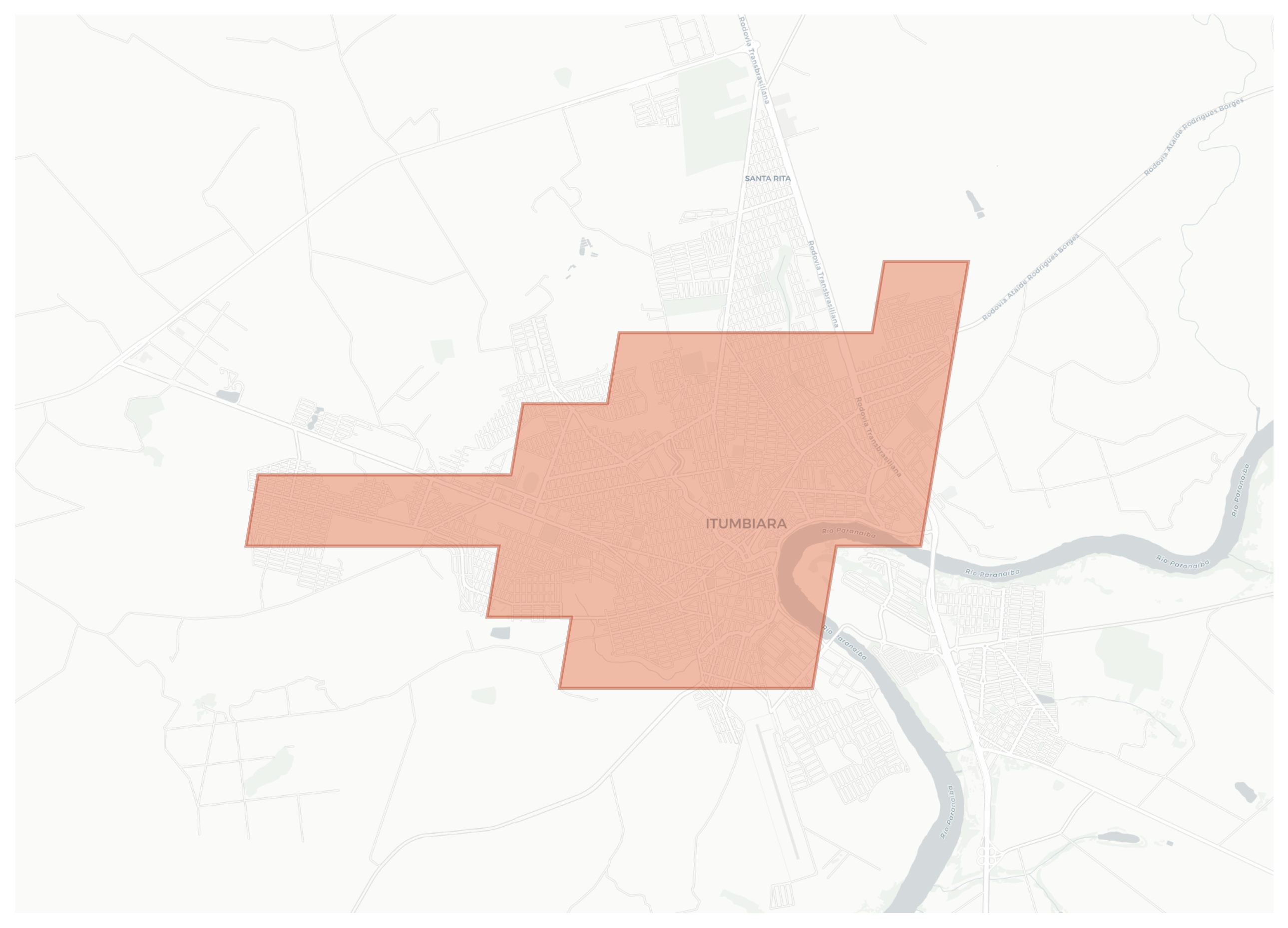 Itumbiara geographic map