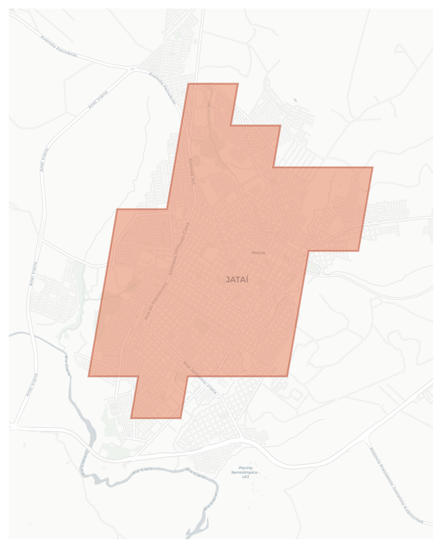 Jataí geographic map