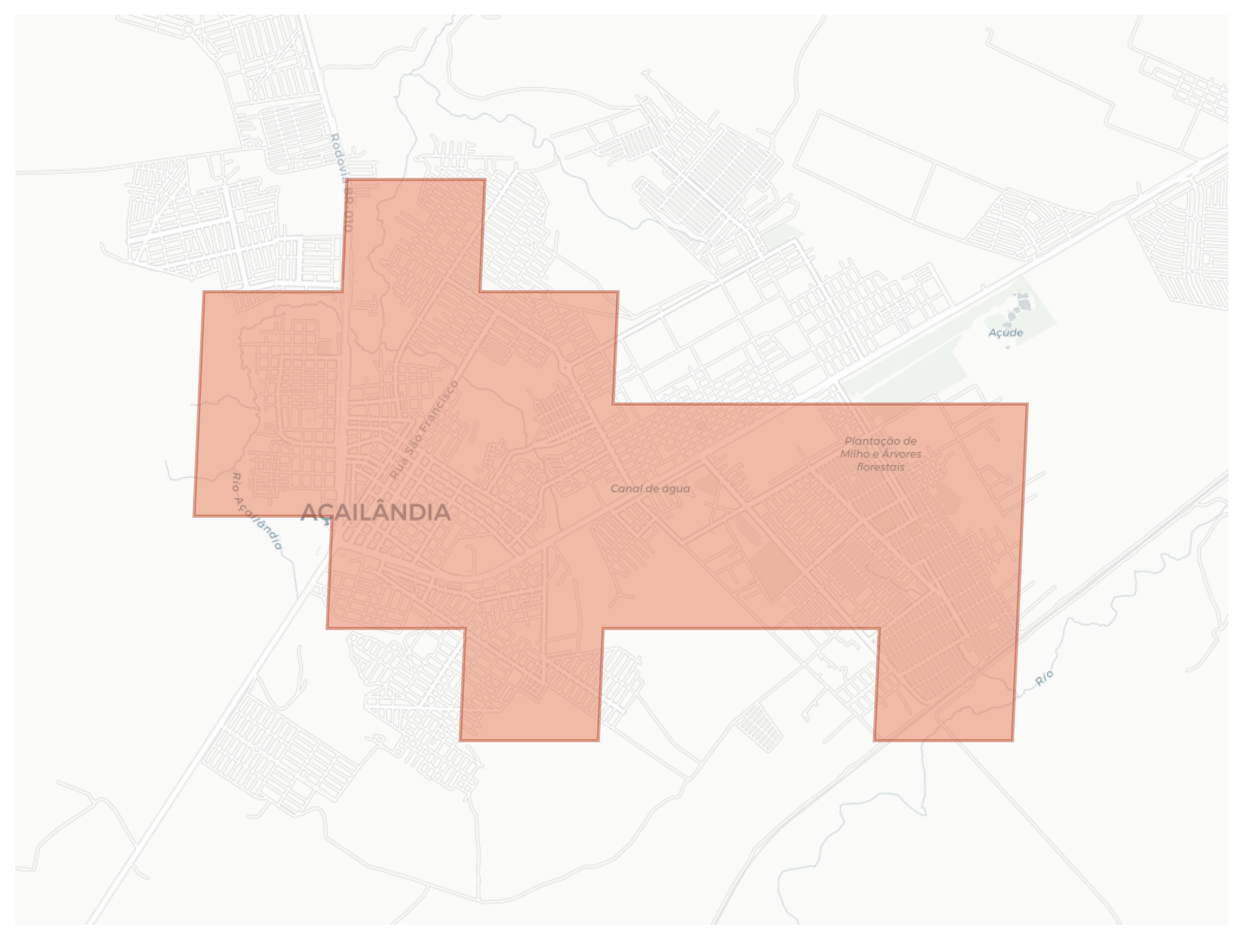 Açailândia geographic map