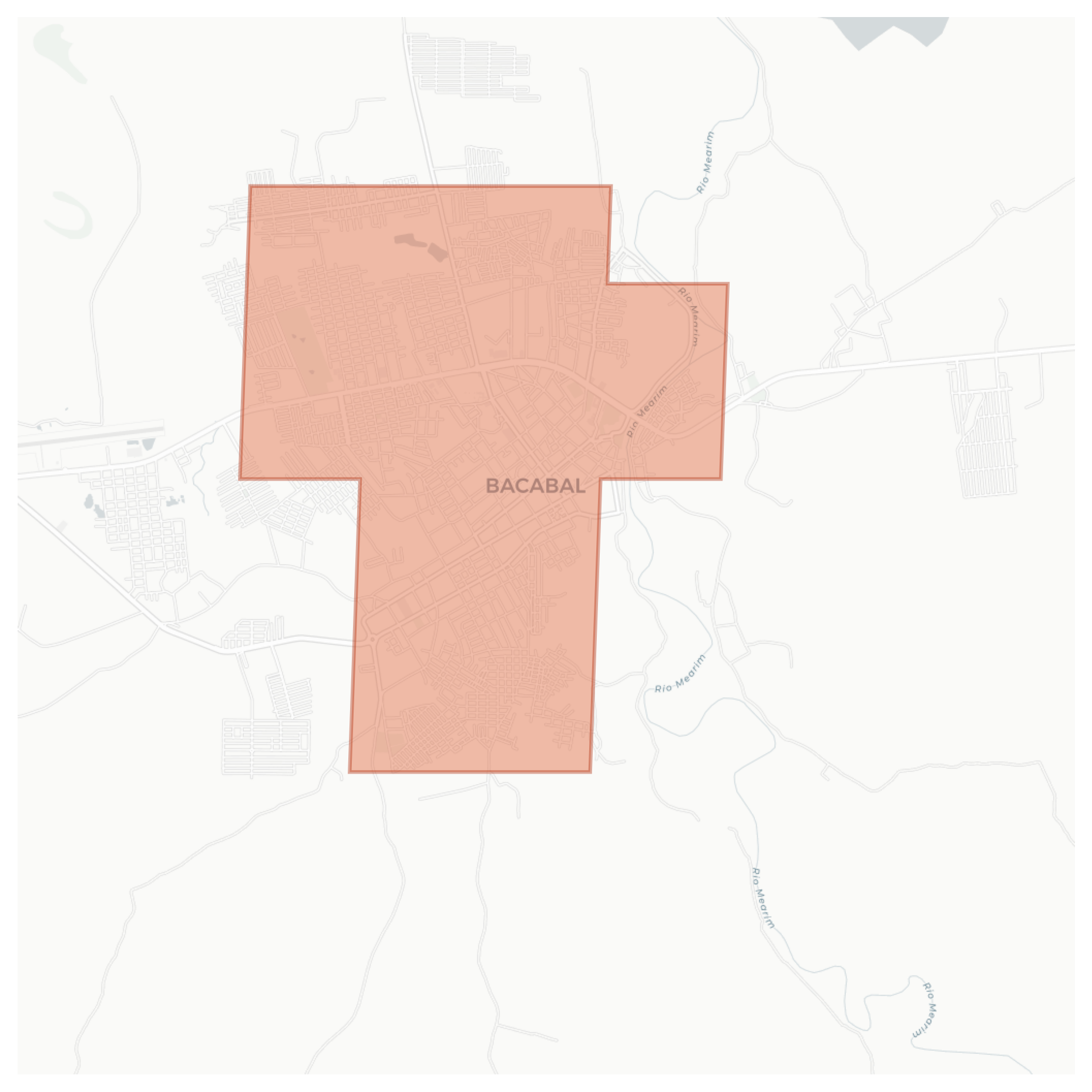 Bacabal geographic map
