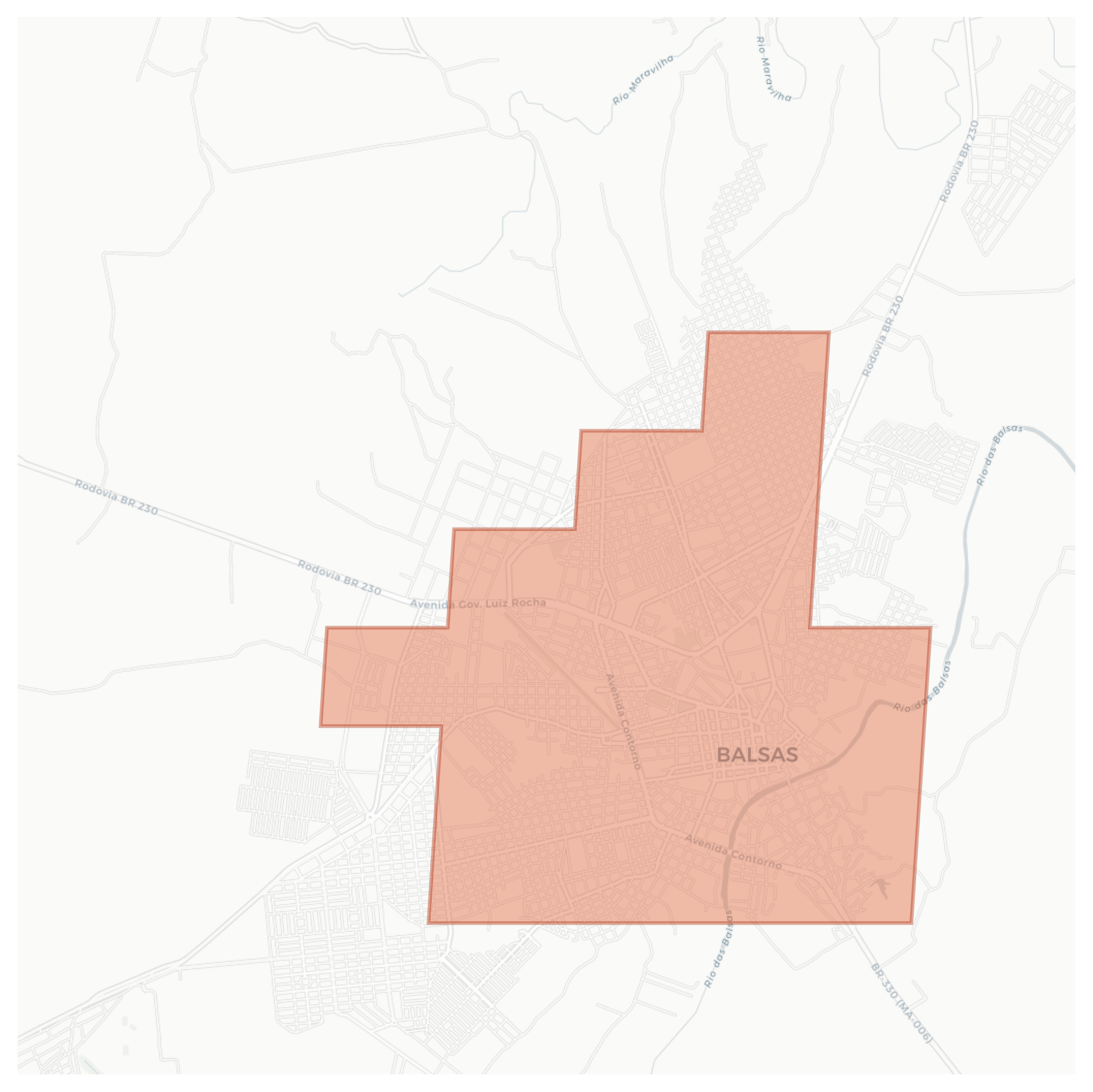 Balsas geographic map