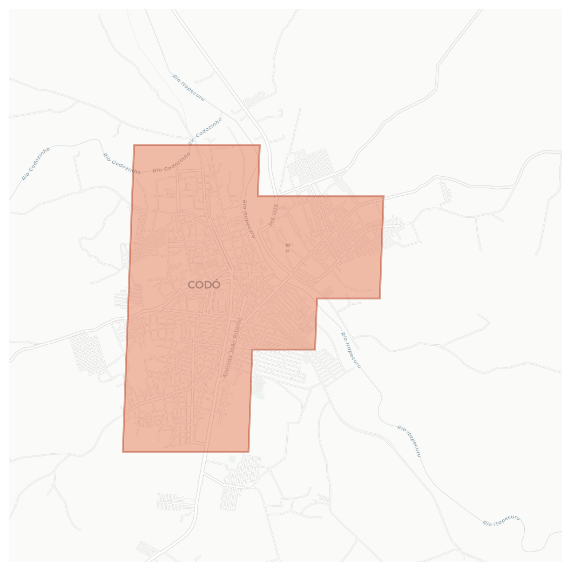 Codó geographic map