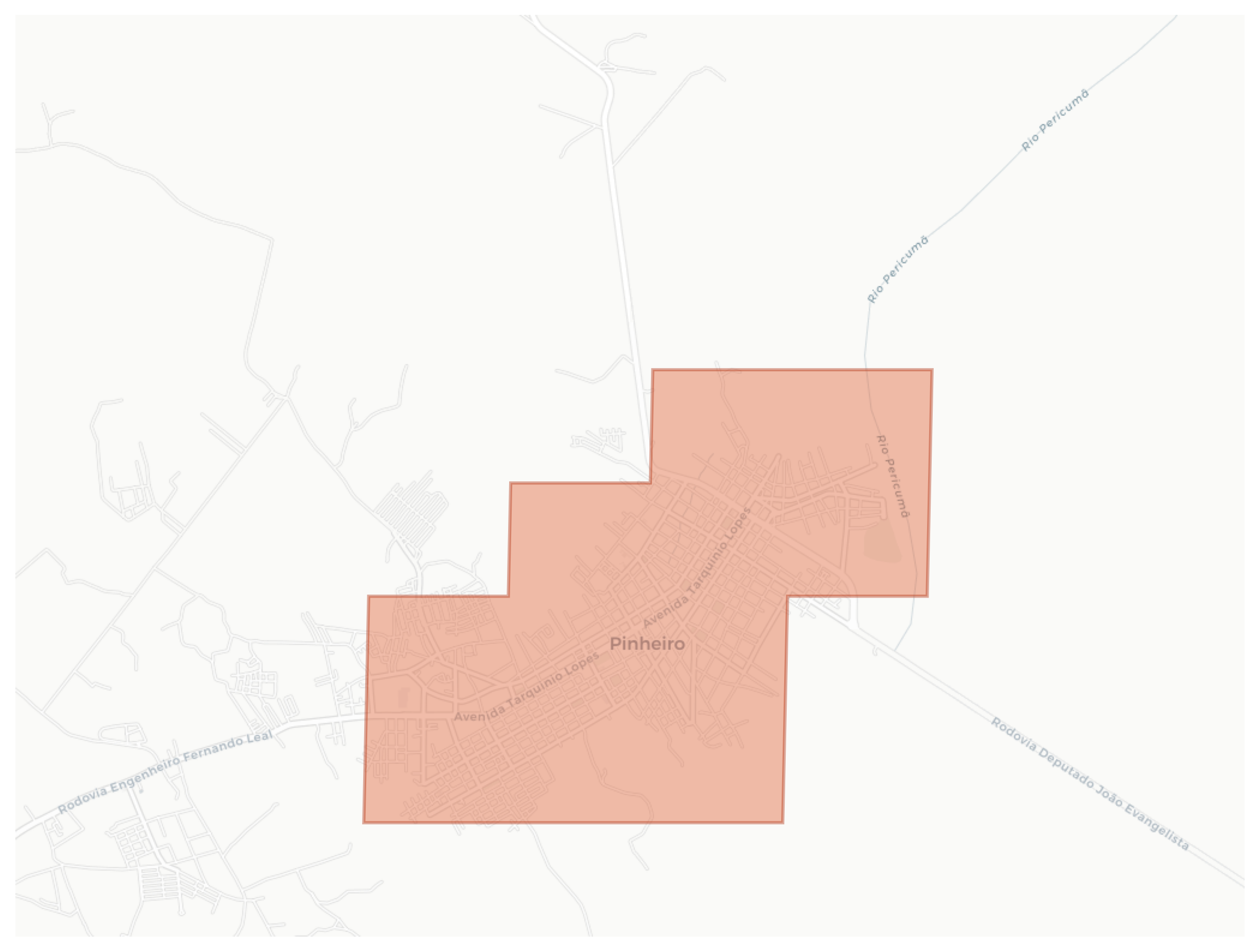 Pinheiro geographic map