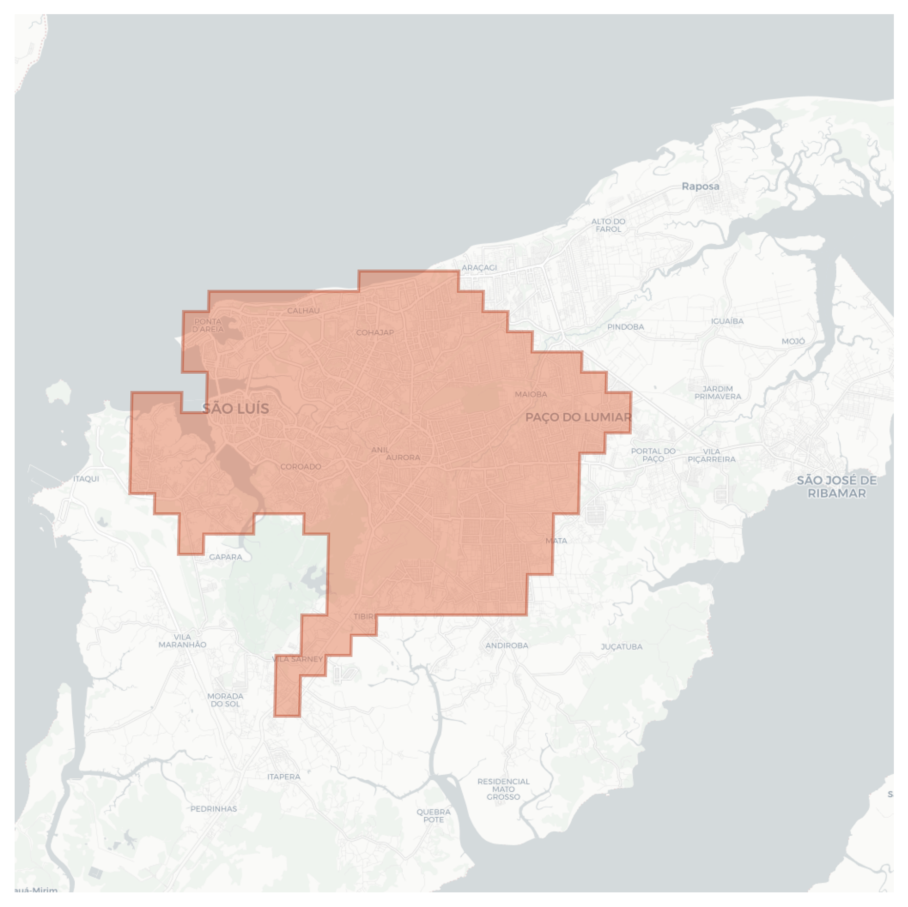 São Luís geographic map