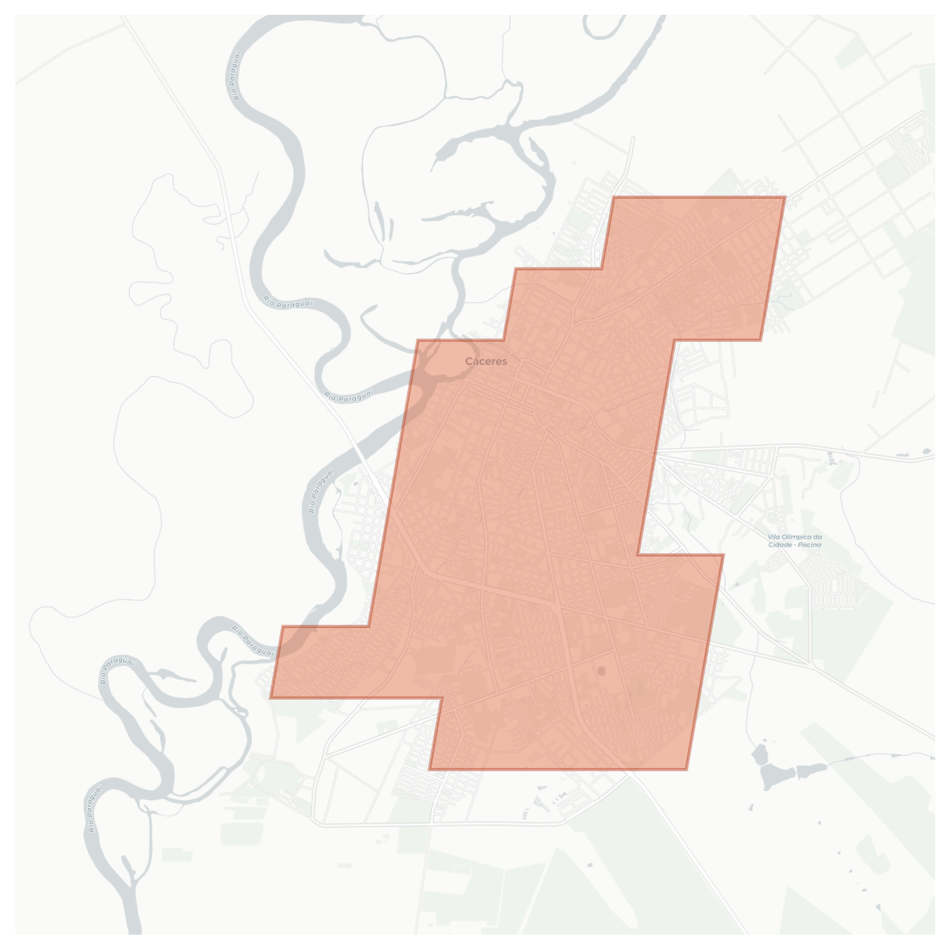 Cáceres geographic map