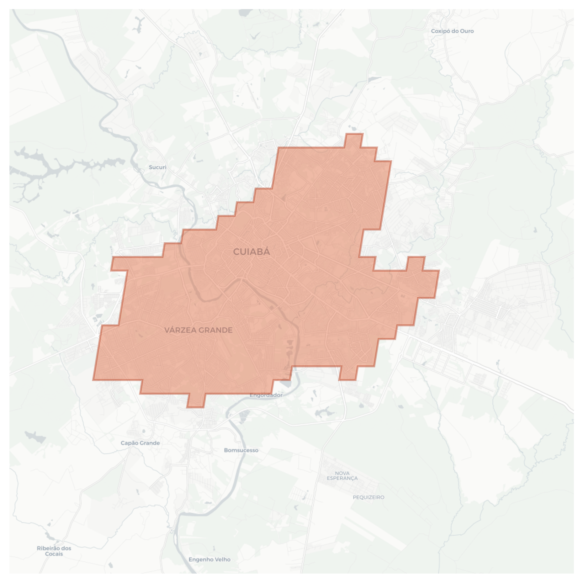 Cuiabá geographic map