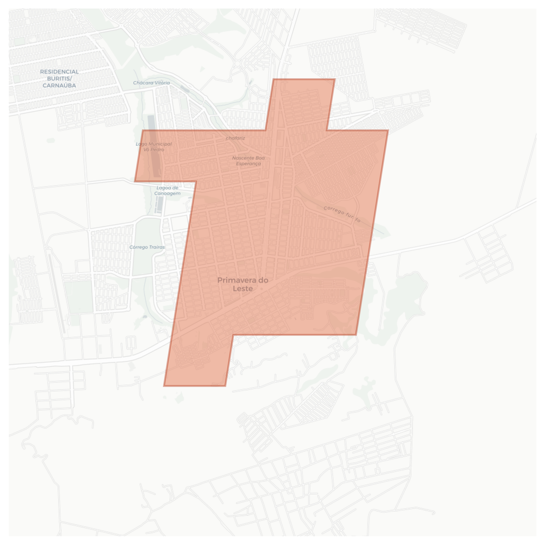 Primavera do Leste geographic map