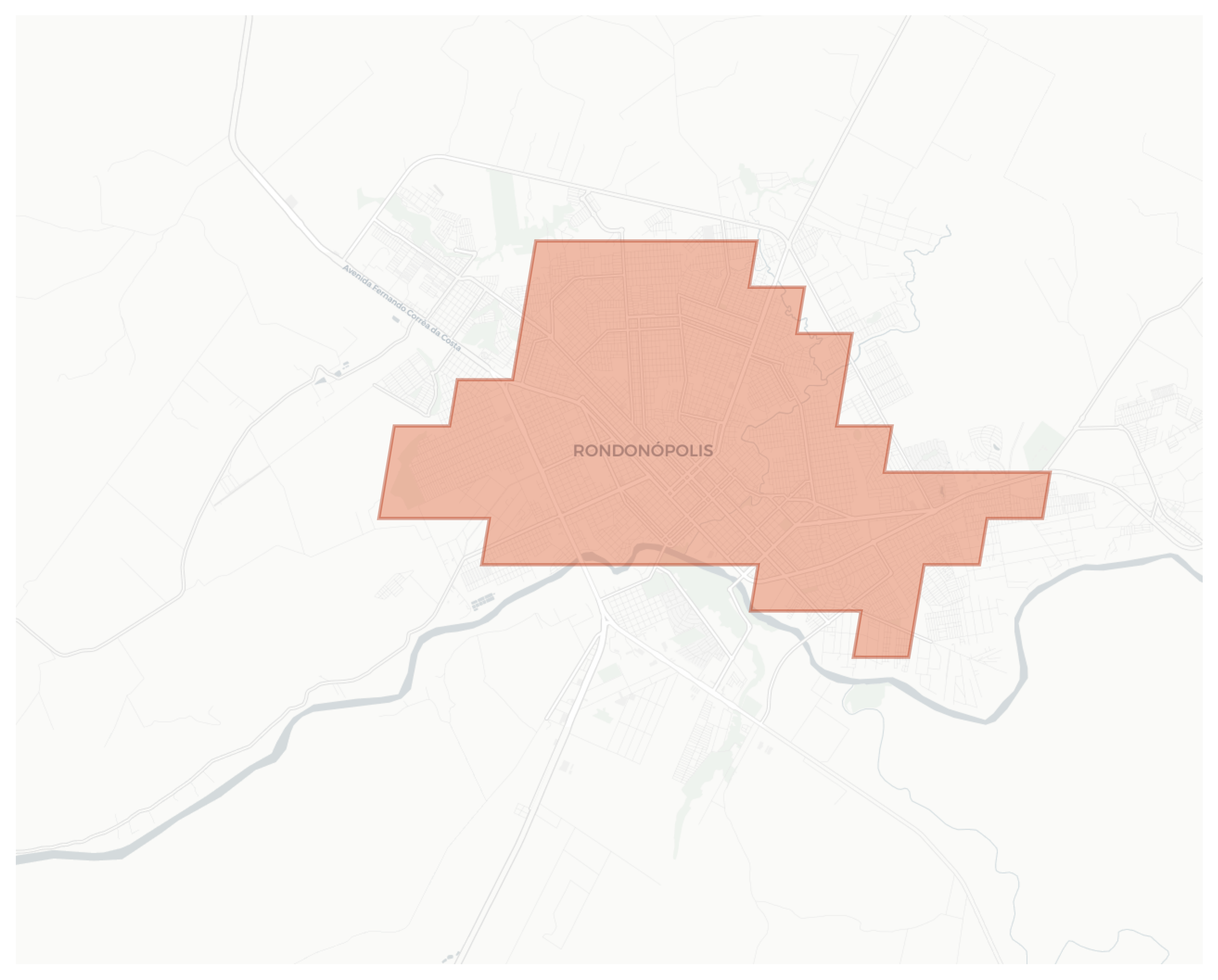 Rondonópolis geographic map