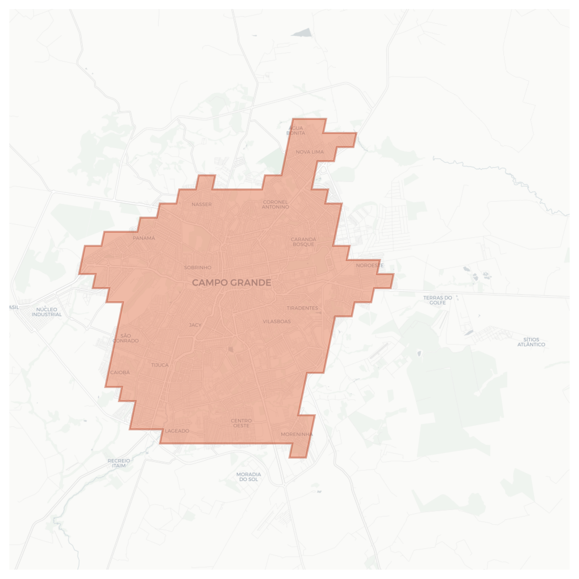 Campo Grande geographic map