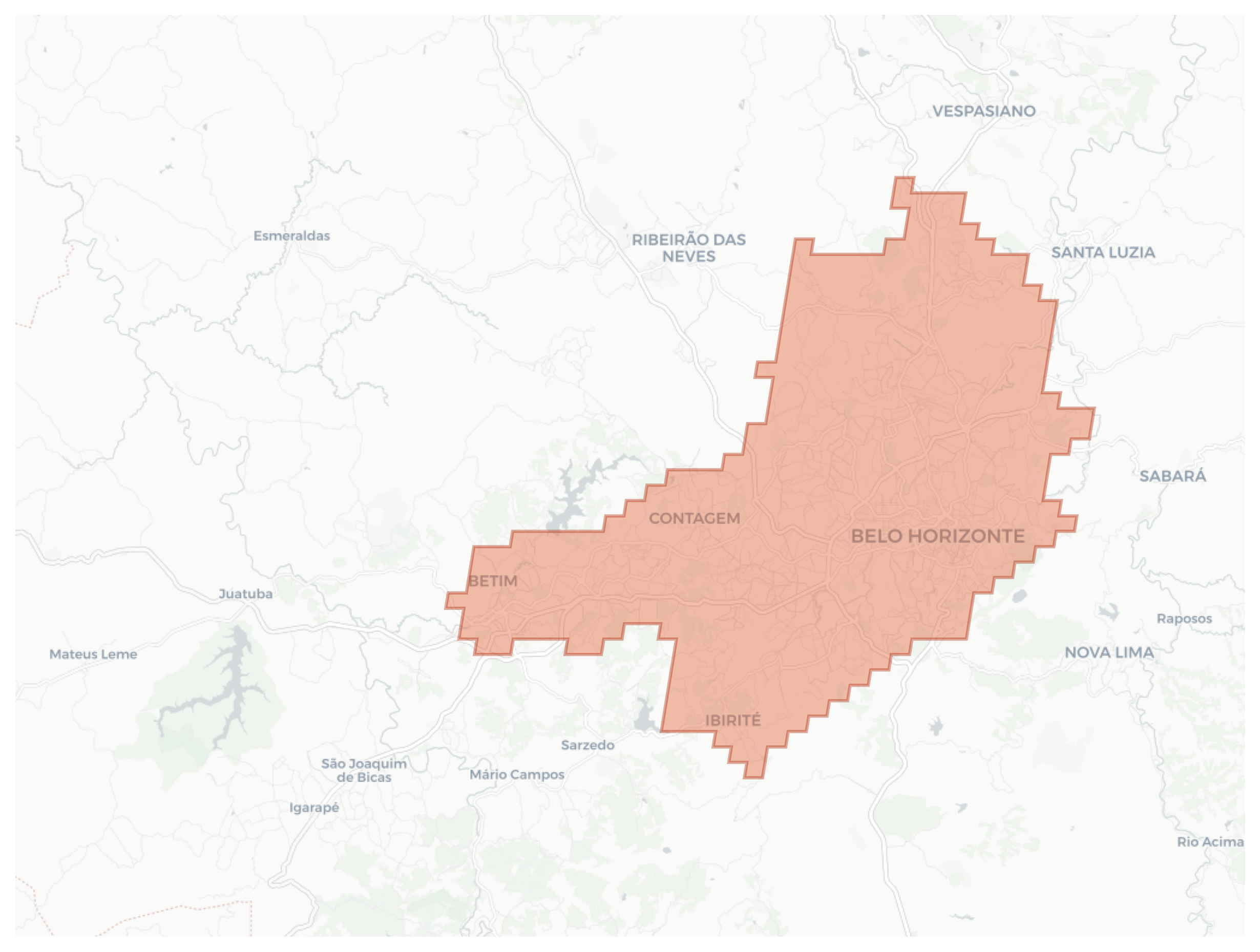 Belo Horizonte geographic map