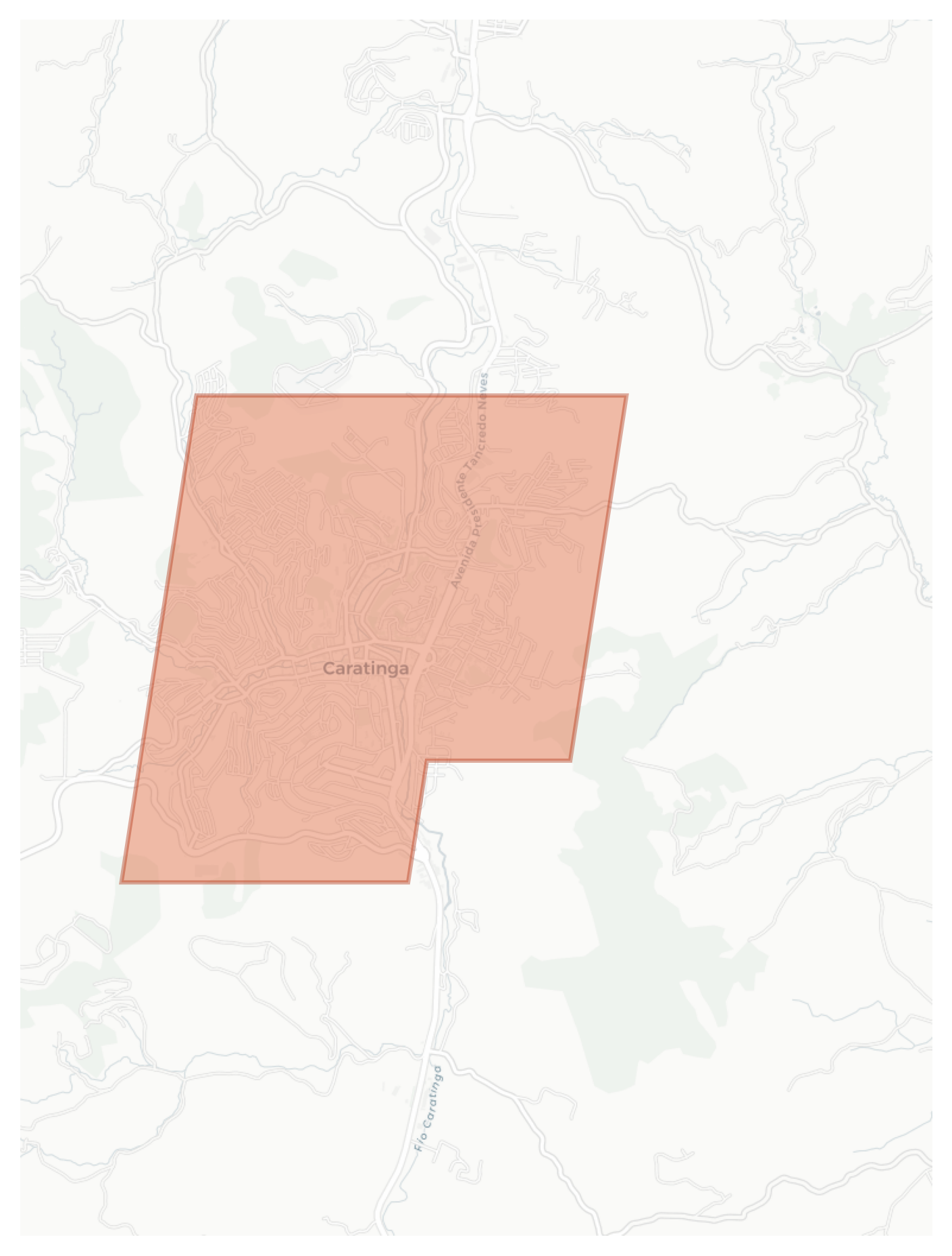 Caratinga geographic map
