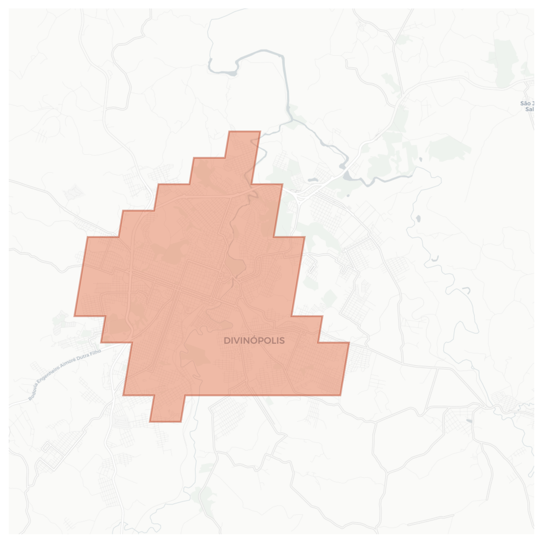 Divinópolis geographic map