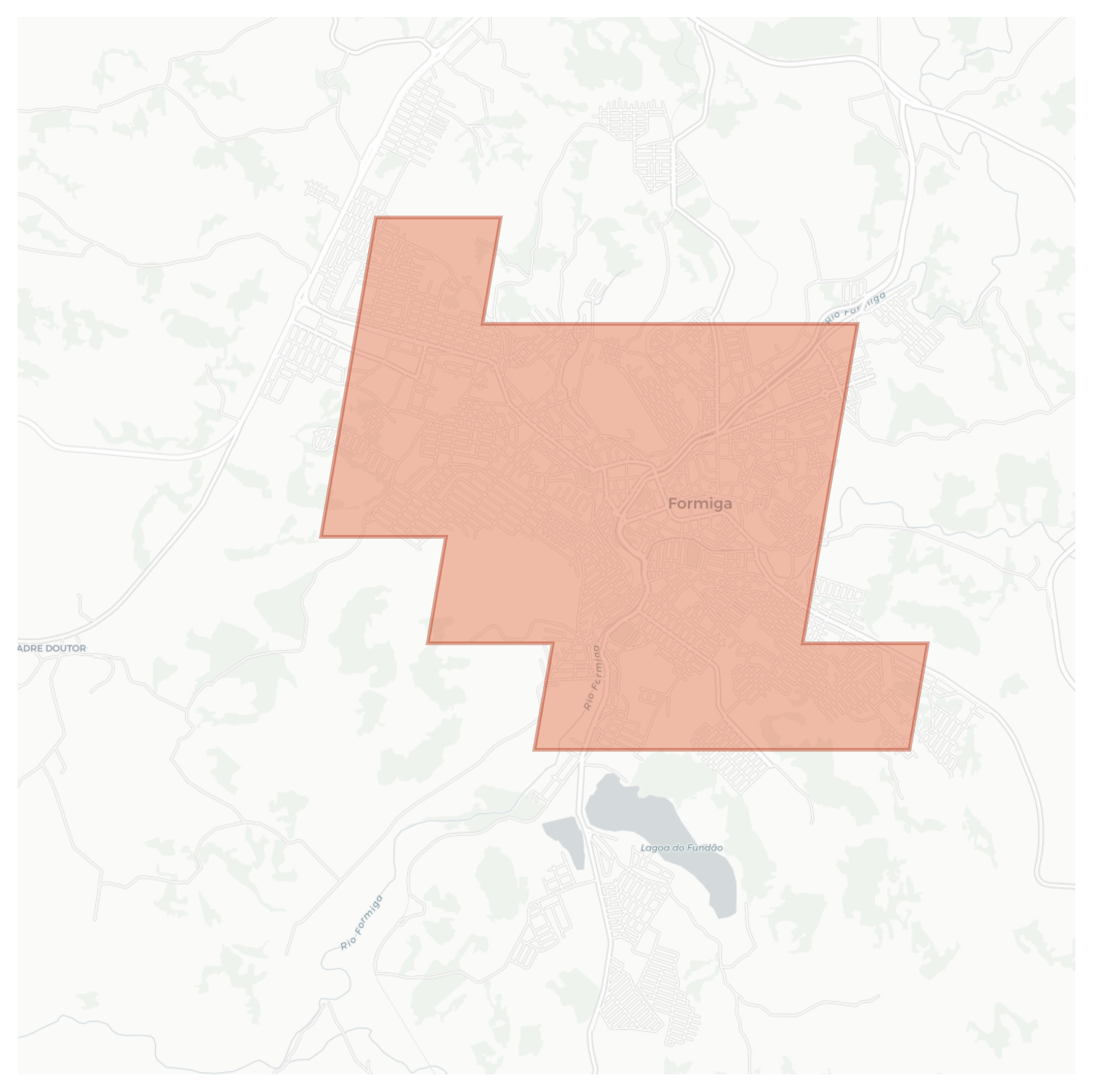Formiga geographic map