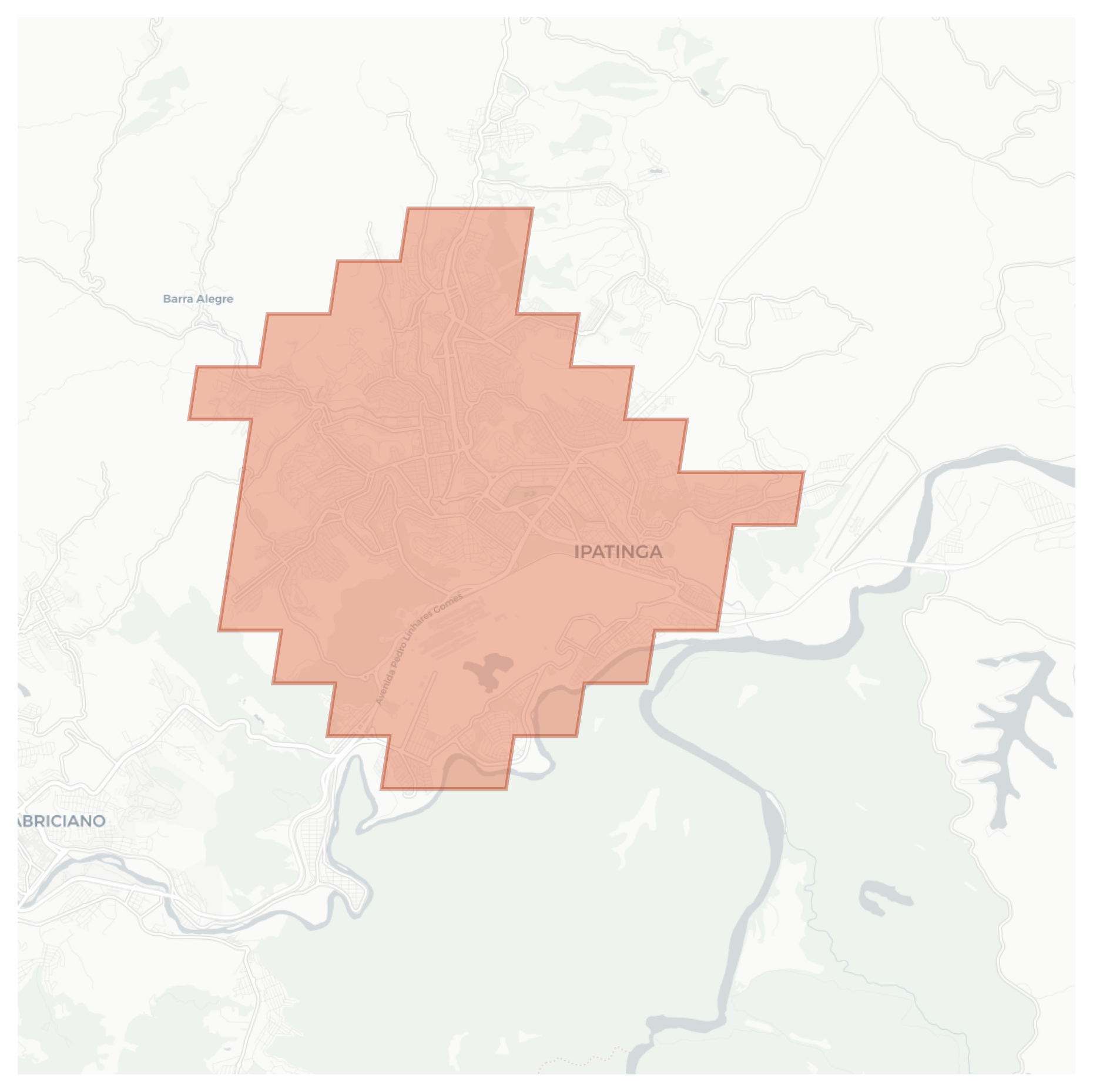 Ipatinga geographic map