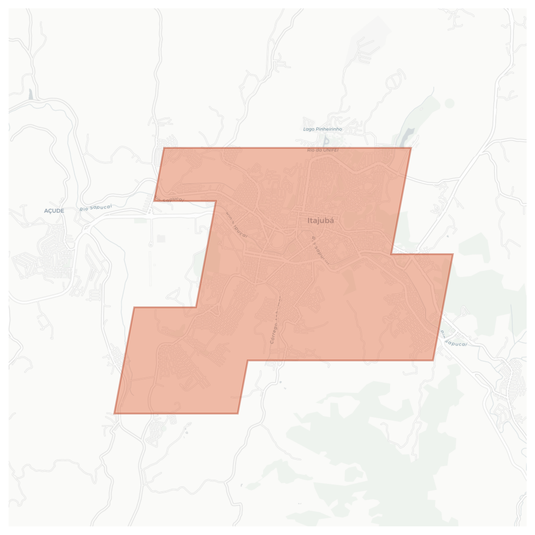 Itajubá geographic map