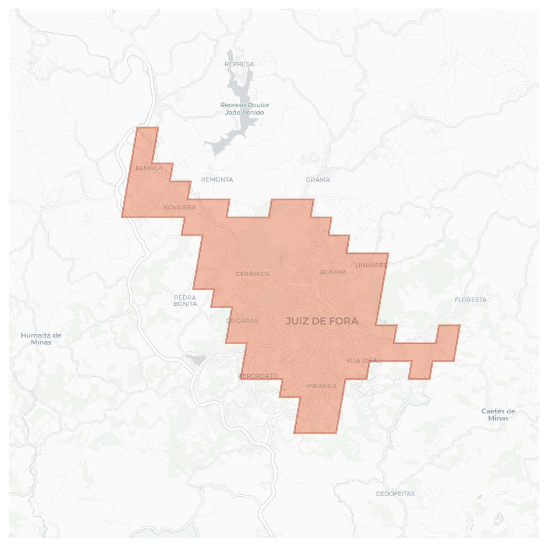 Juiz de Fora geographic map