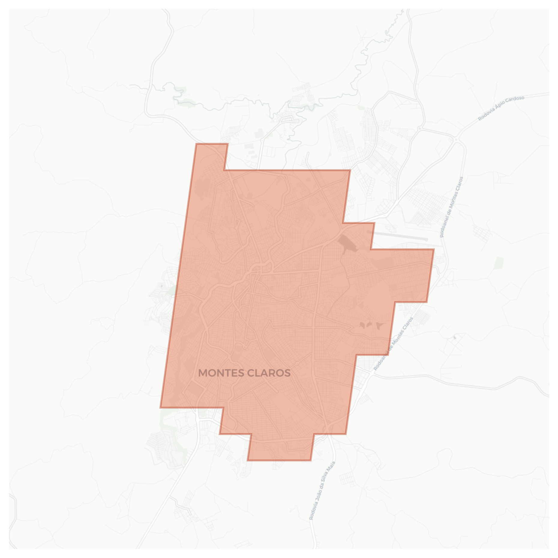 Montes Claros geographic map
