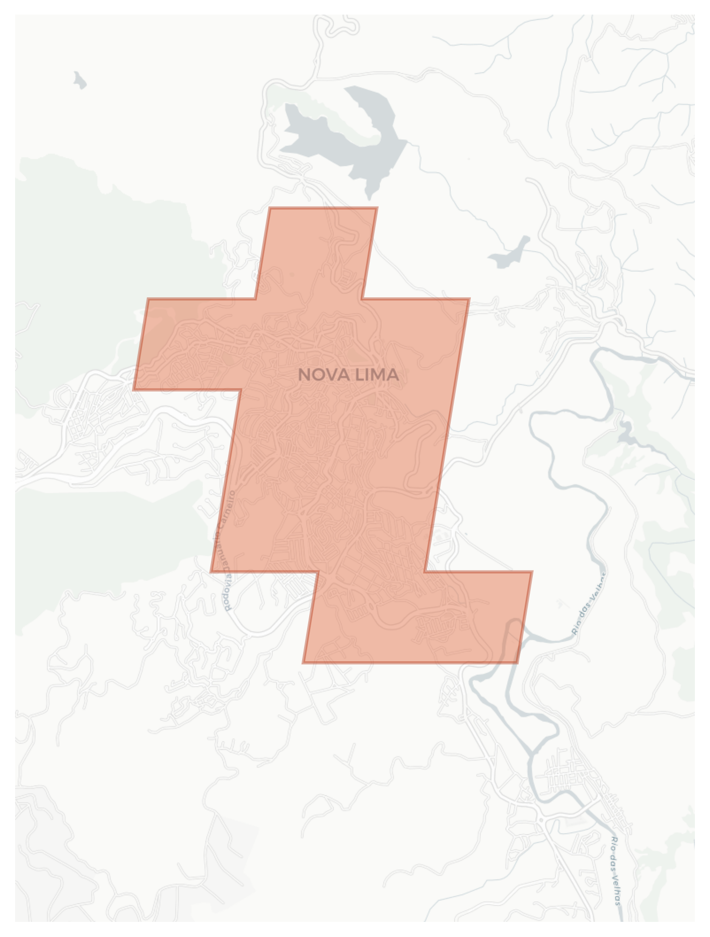 Nova Lima geographic map