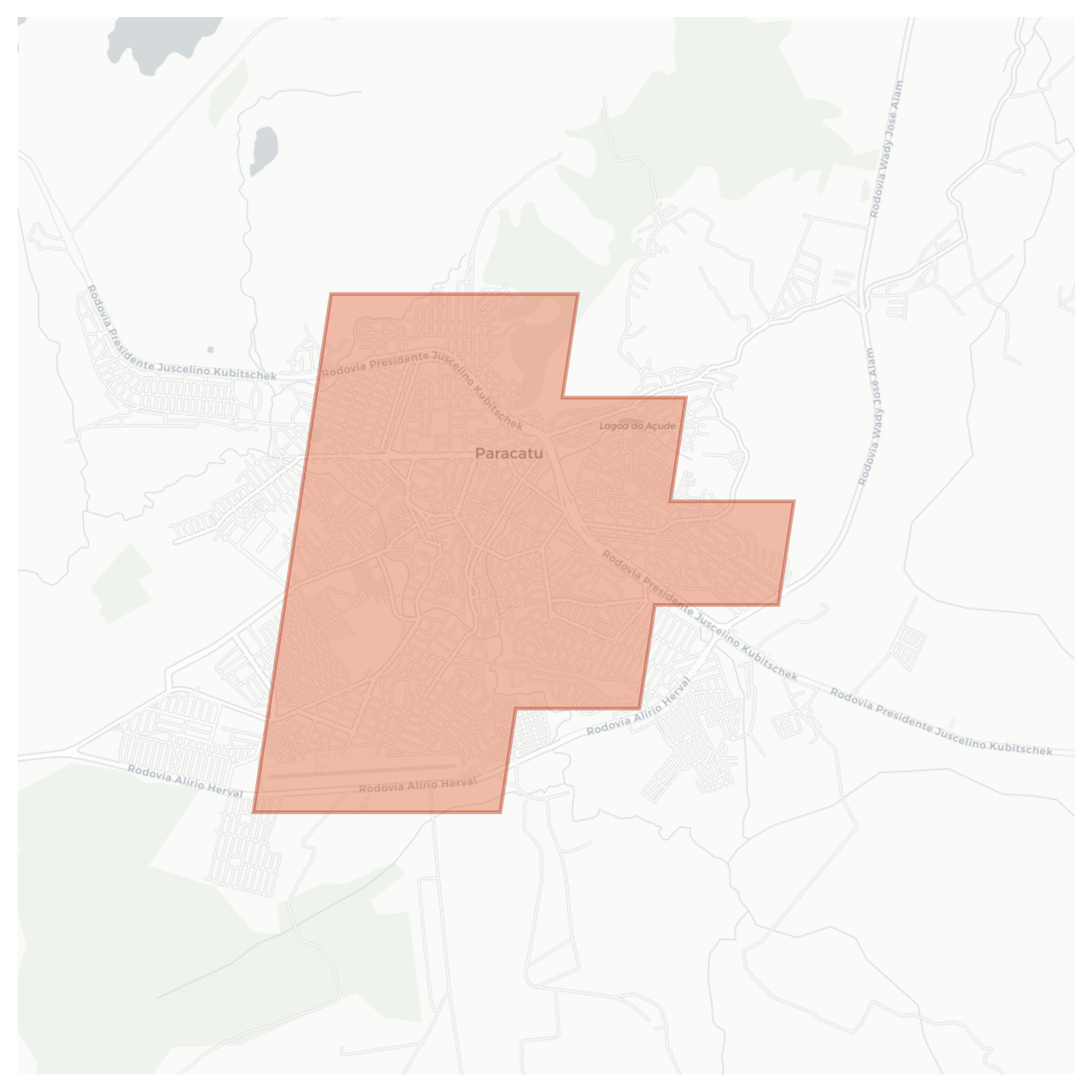 Paracatu geographic map