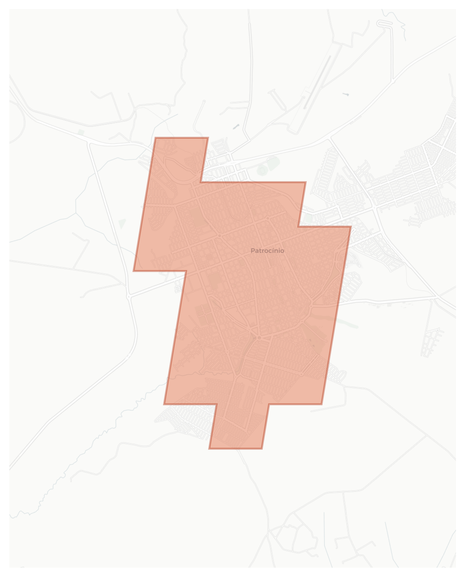 Patrocínio geographic map