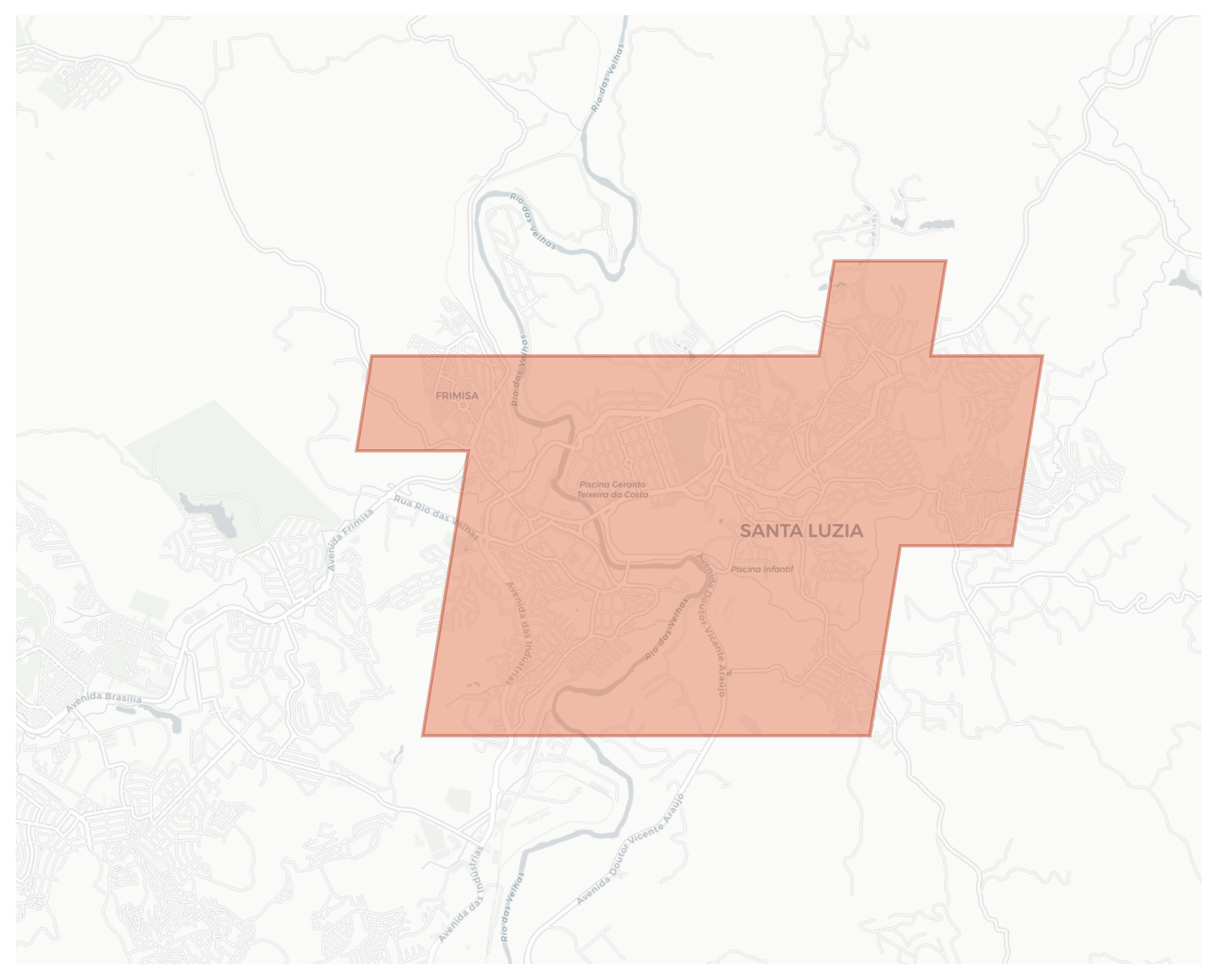 Santa Luzia geographic map