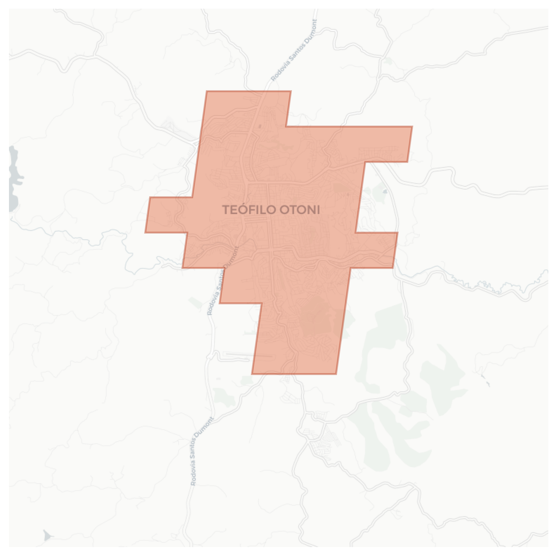 Teófilo Otoni geographic map