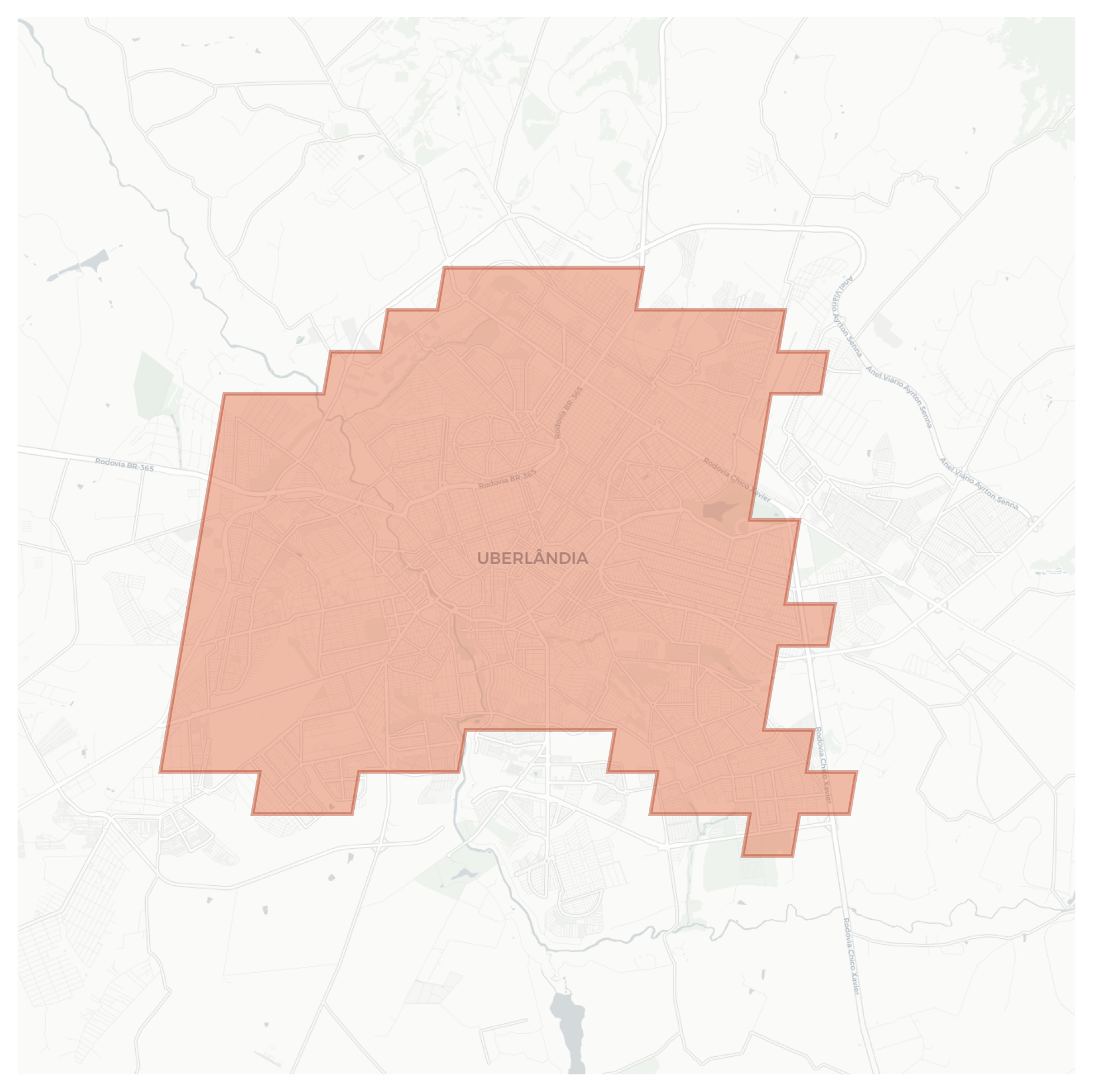 Uberlândia geographic map