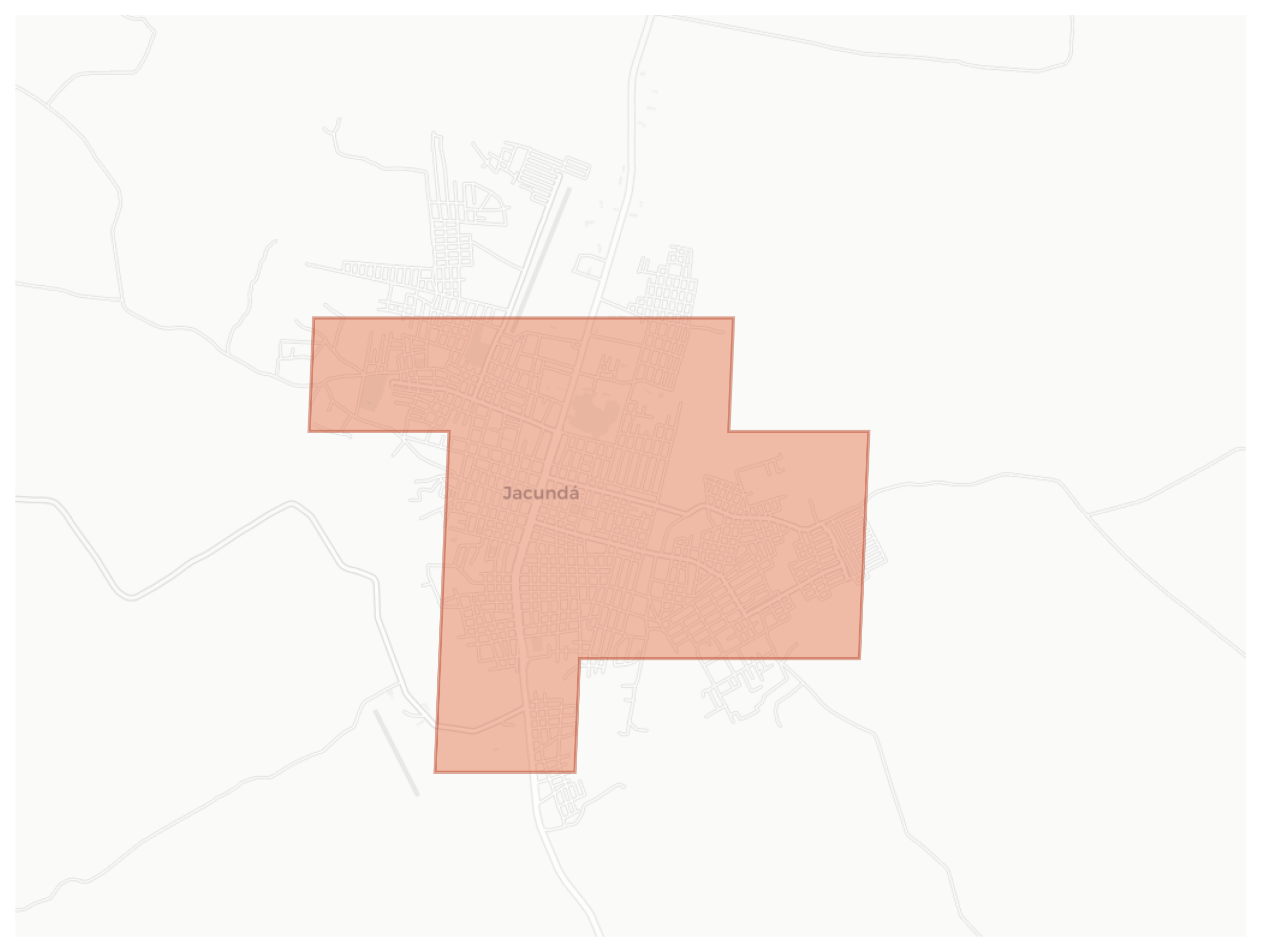 Jacundá geographic map