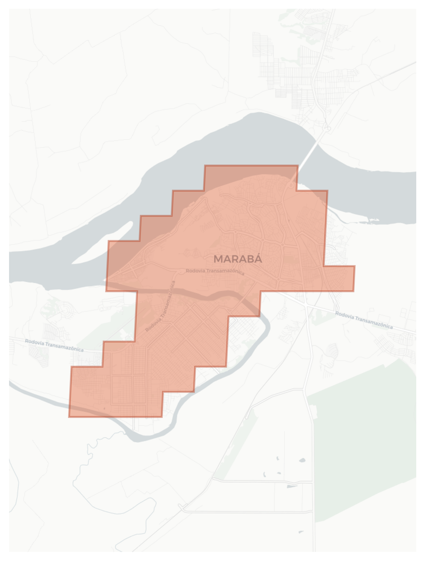 Marabá geographic map