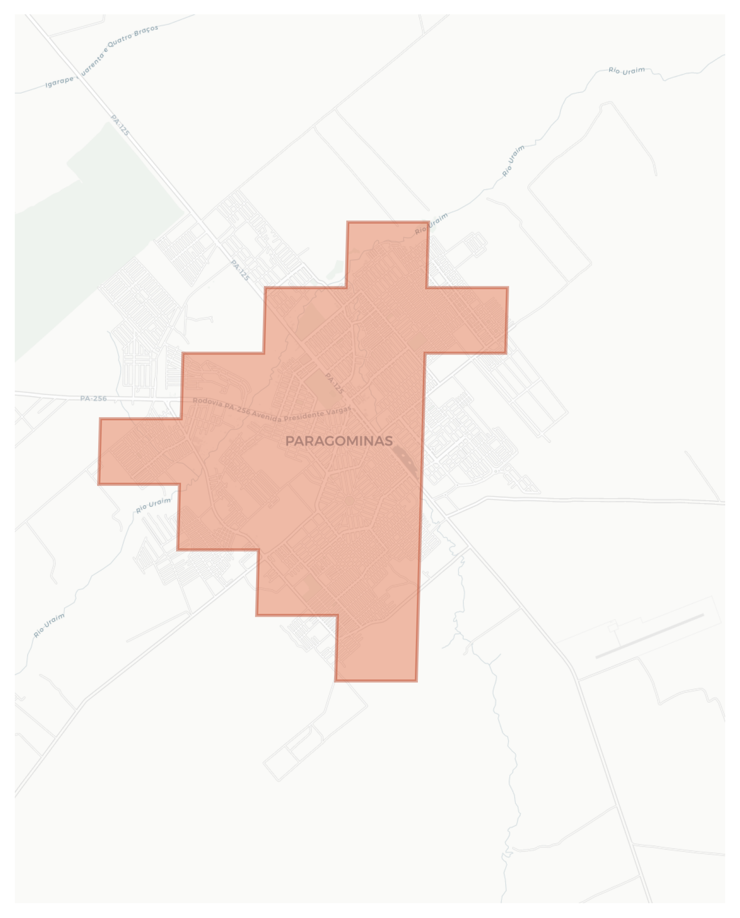 Paragominas geographic map