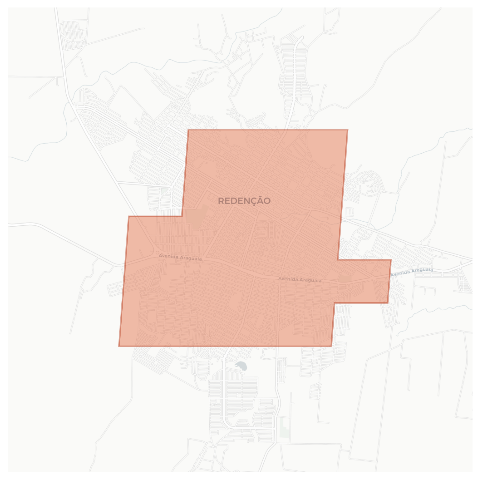 Redenção geographic map
