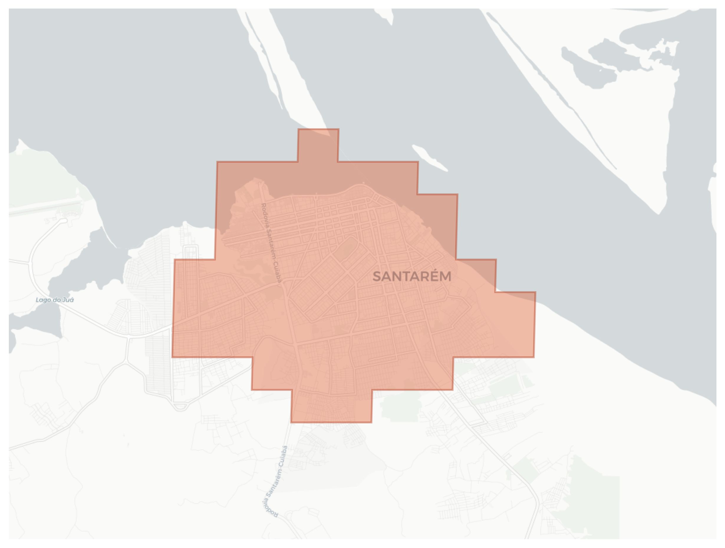 Santarém geographic map