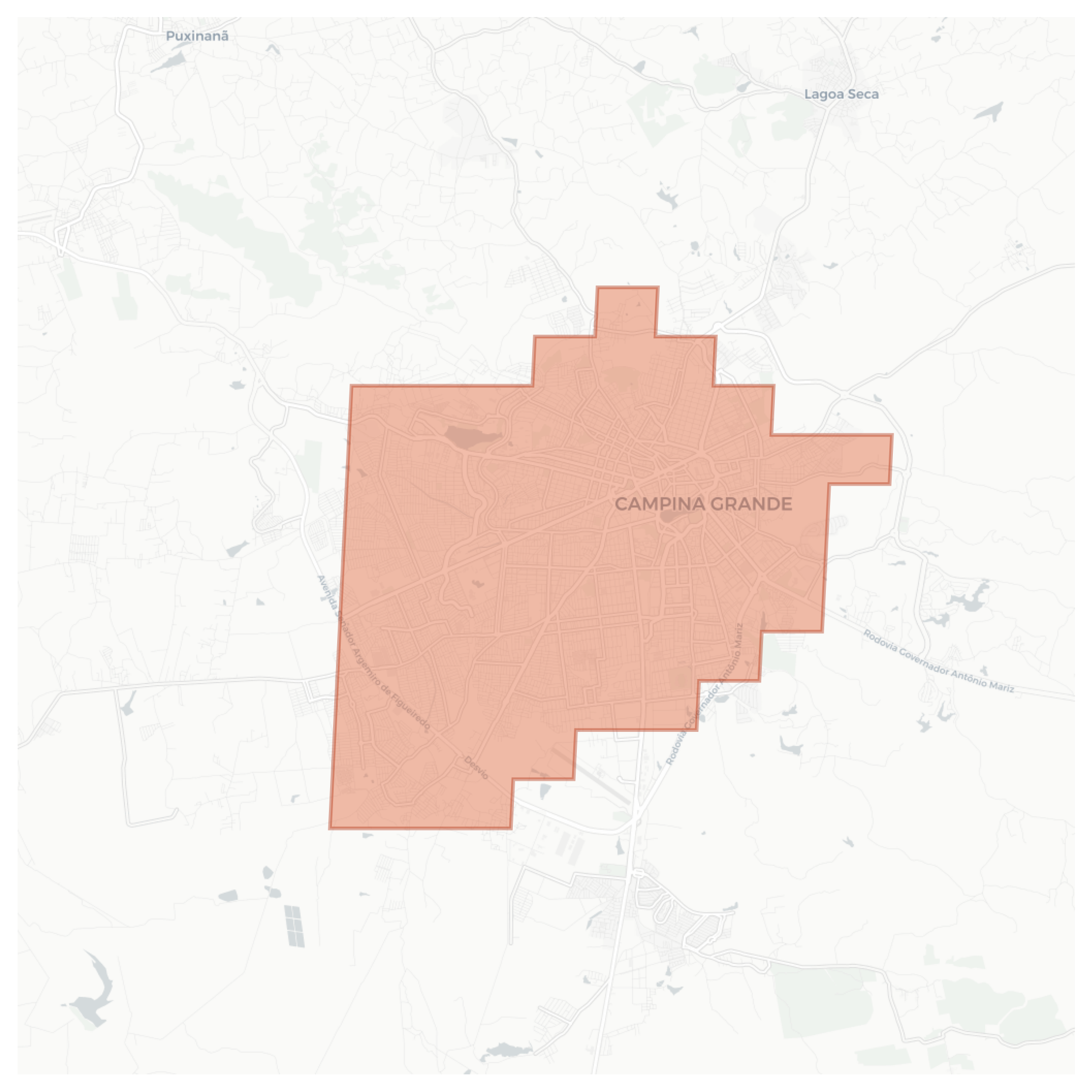 Campina Grande geographic map