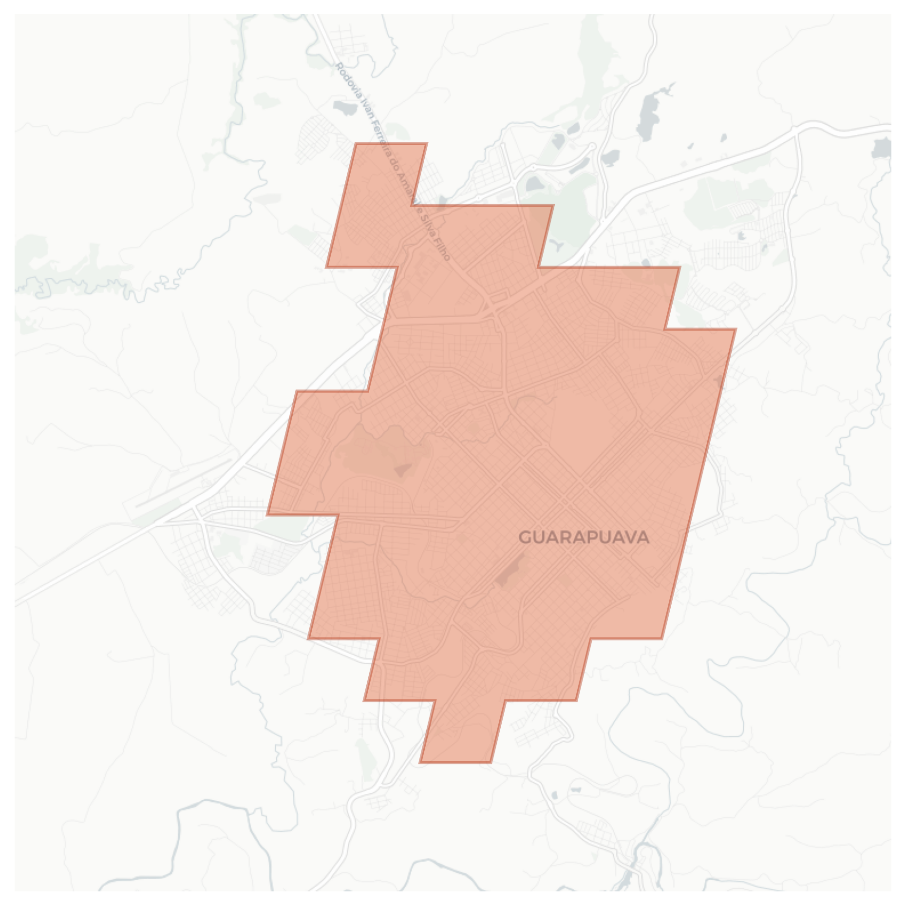 Guarapuava geographic map