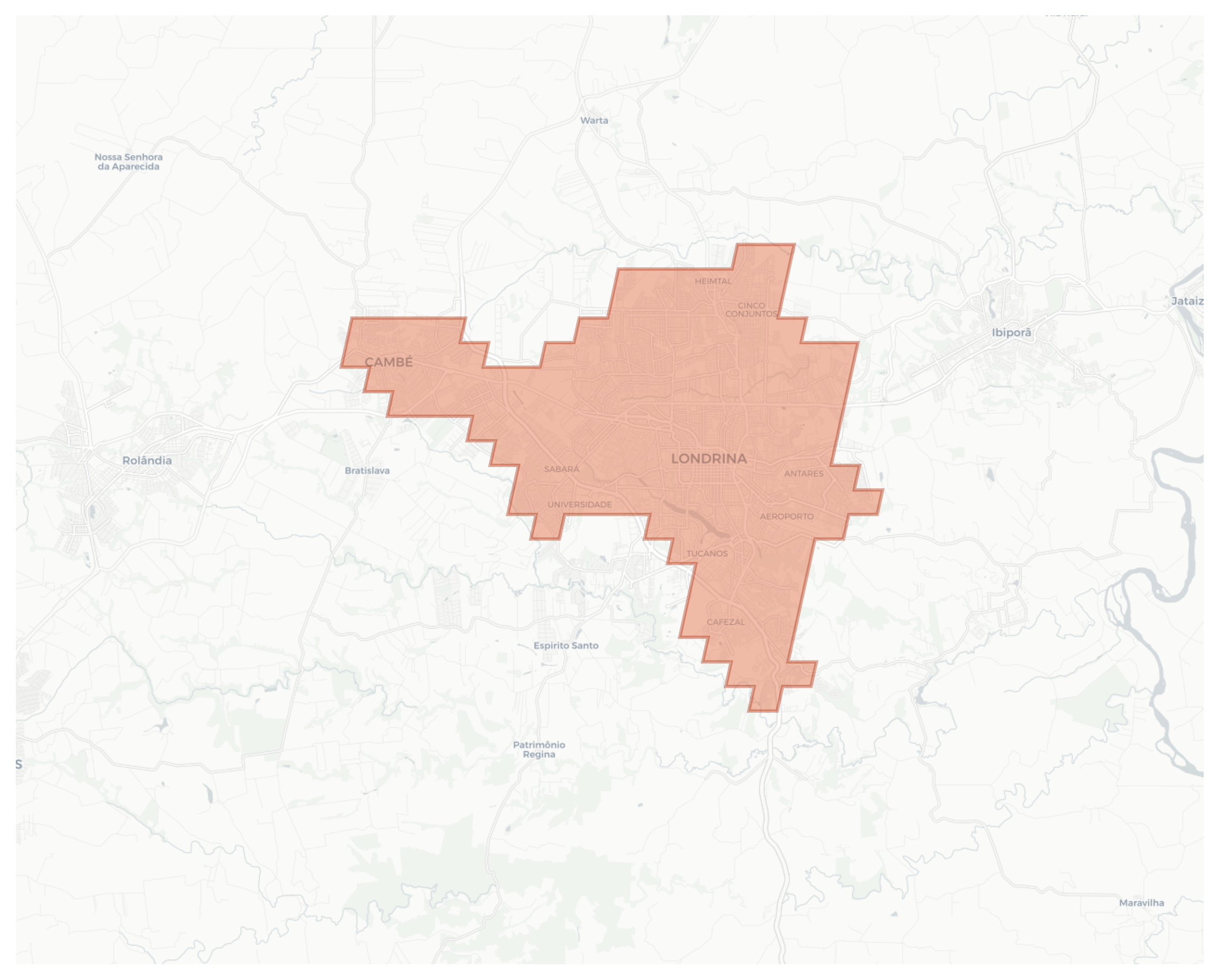 Londrina geographic map