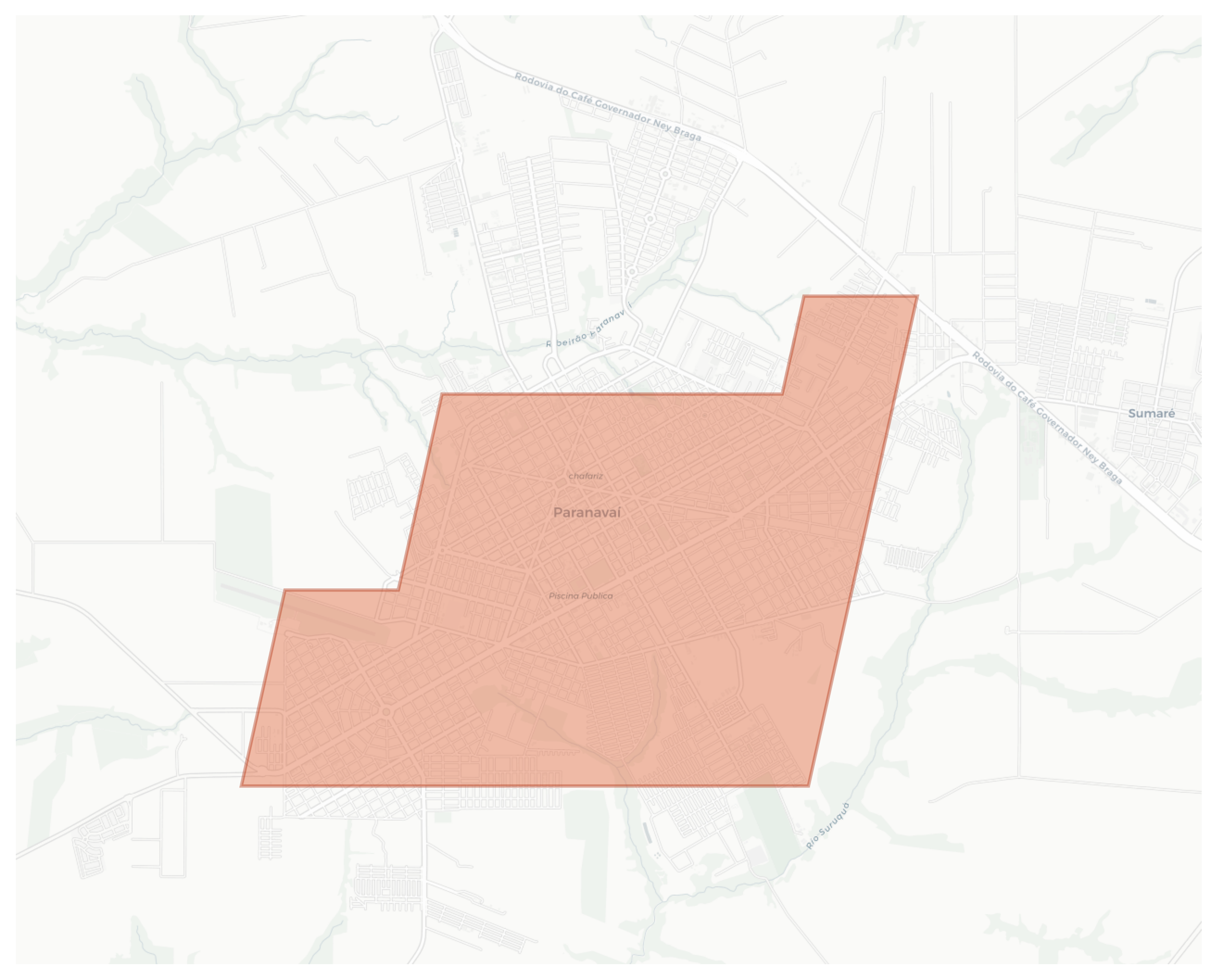 Paranavaí geographic map