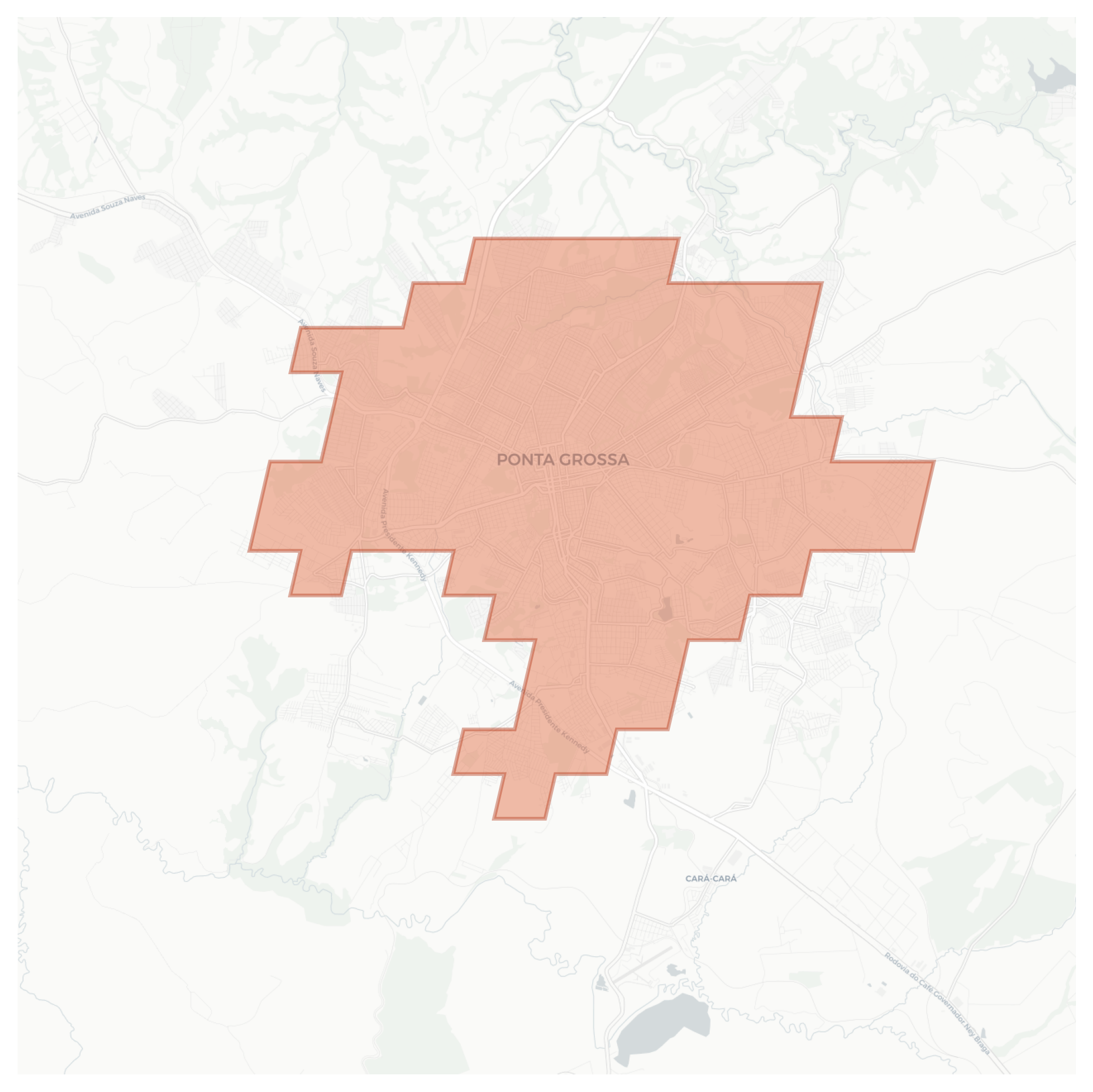 Ponta Grossa geographic map